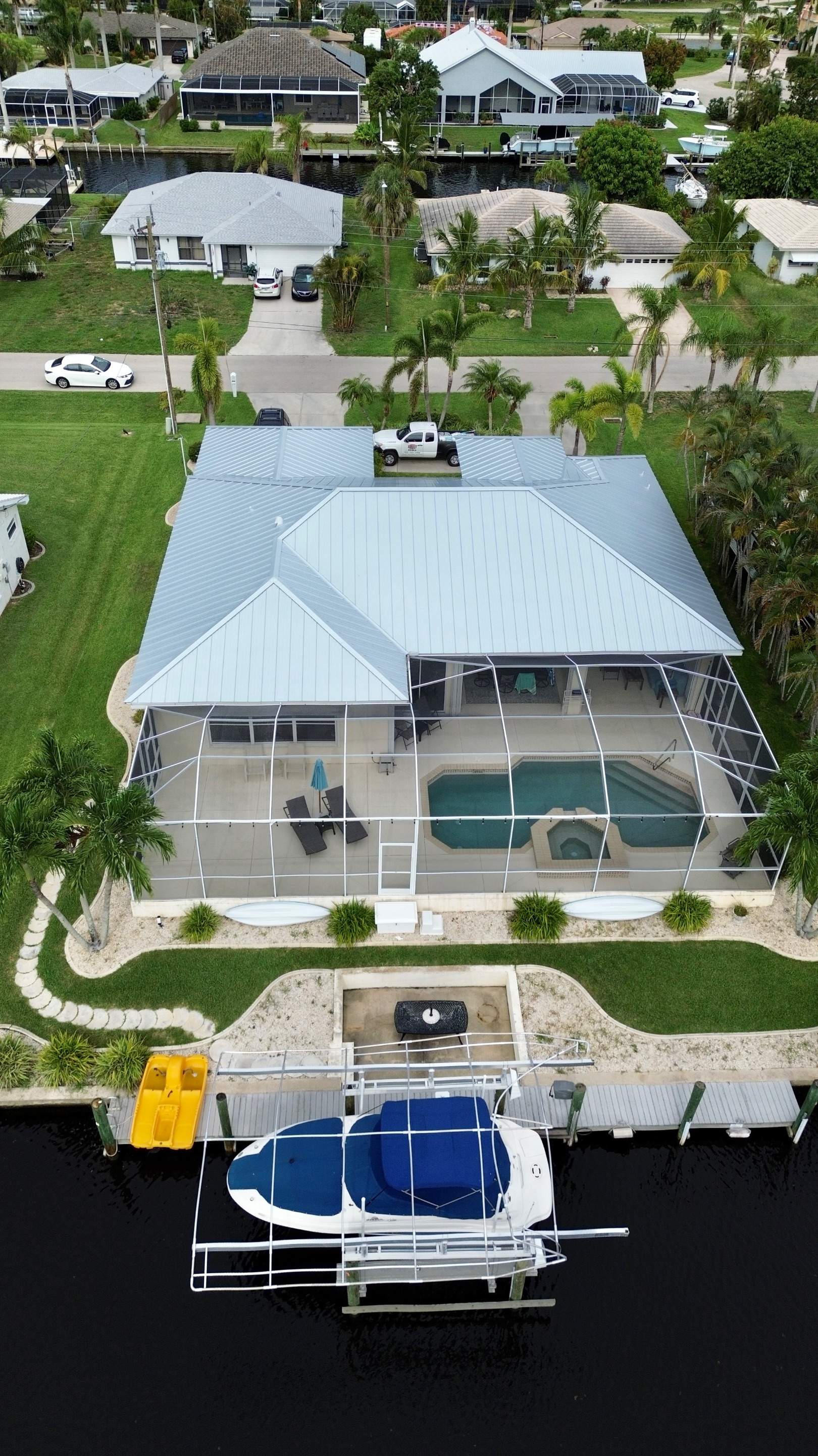 Residential Roofing Installation using Standing Seam Metal by Protek Roofing Heating Air & Solar