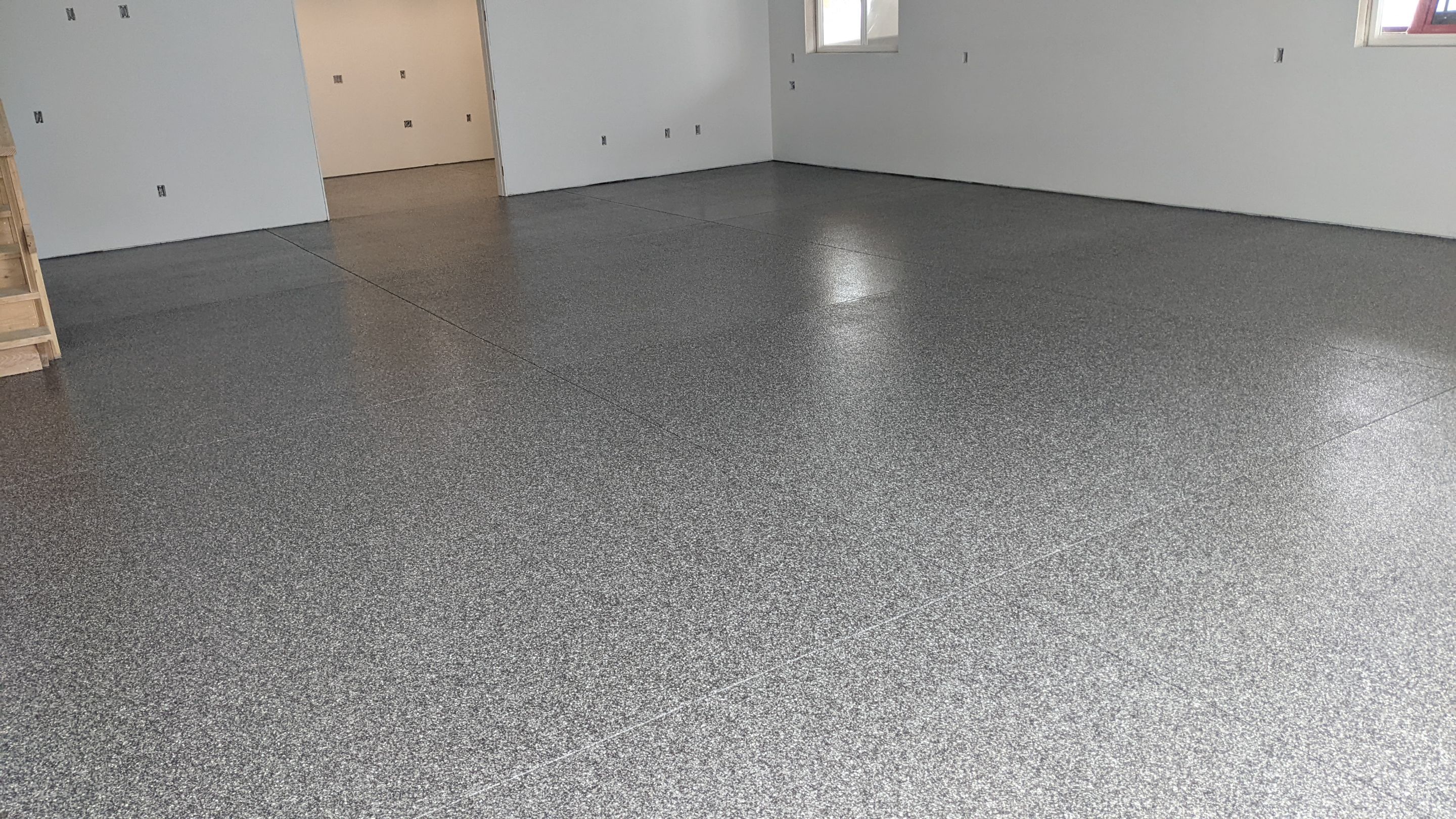 Garage Transformation using Silver Creek by Croc Coatings, LLC