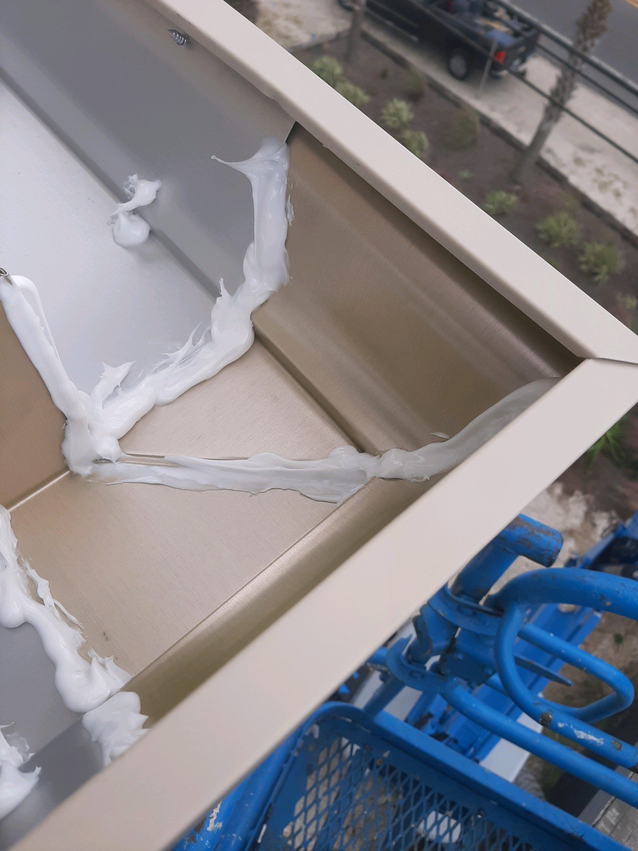 Gutter Installation using Wicker Color K-Style Gutters by Gutter Professors