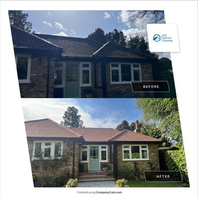 Roof Clean - Biocide Treatment using Honda 15lpm Low Pressure Washing Machine