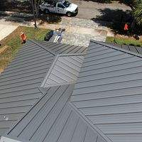 24ga 1.5" Mechanical Seam Pre-Weathered  by Total Roofing System The Metal Roof Experts