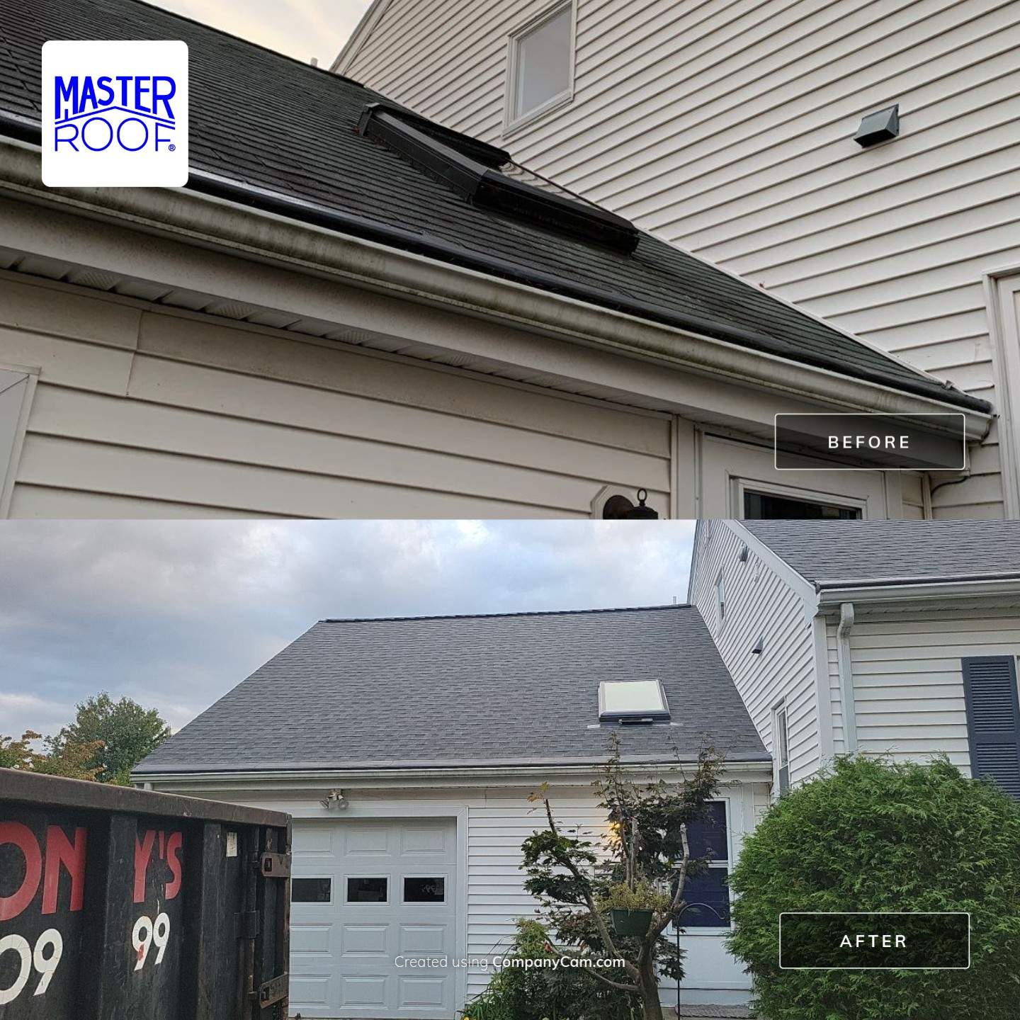 New Skylights and Roof in Belmont, MA by Master Roof Inc