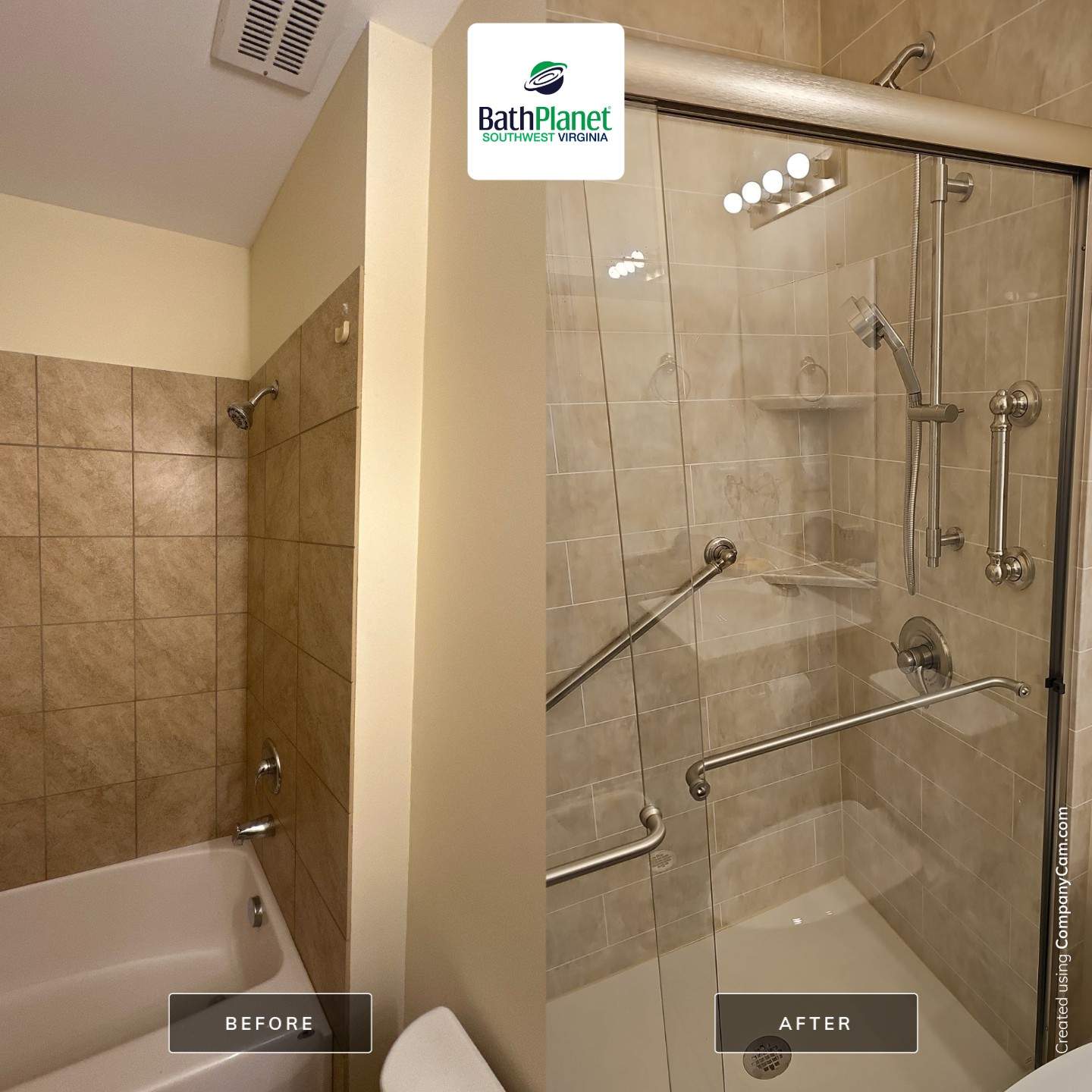 Tub to Shower by BathPlanet SW Virginia