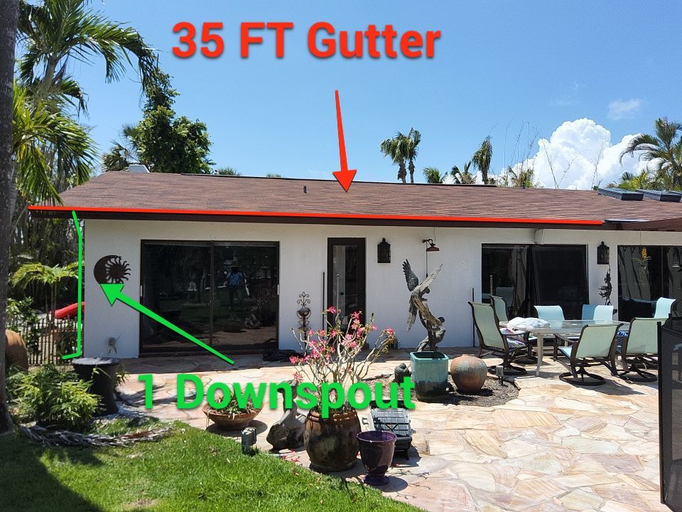 Full Gutter System Installation in Sanibel FL by Gutter Professor by Gutter Professors