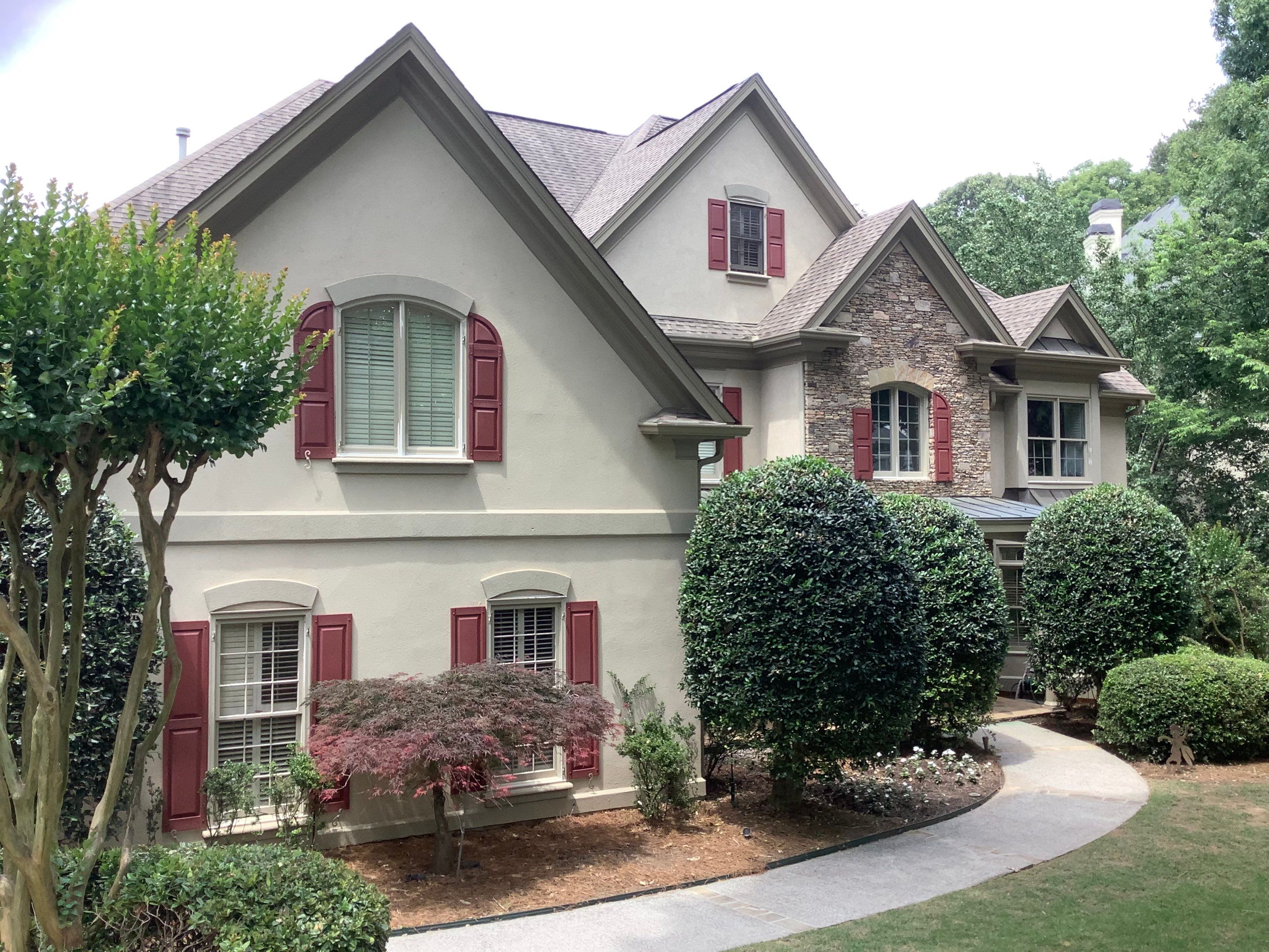 Exterior Painting and Shutter Refresh for a Roswell Stucco Home by Swift Home Renovations
