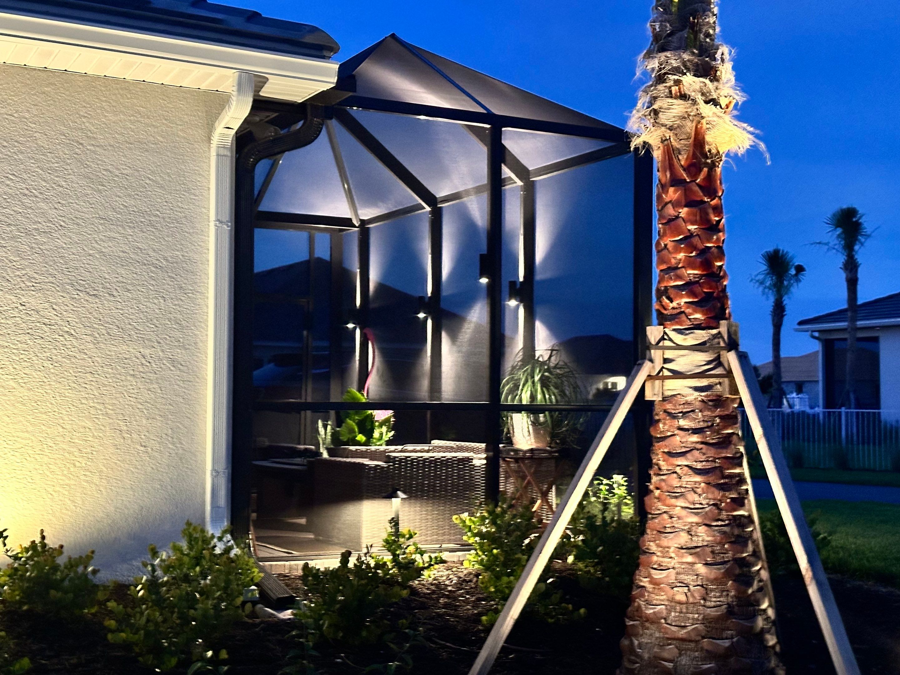 Architectural and Landscape Lighting Installation in Bradenton, Florida by Illuminate Landscape Designs