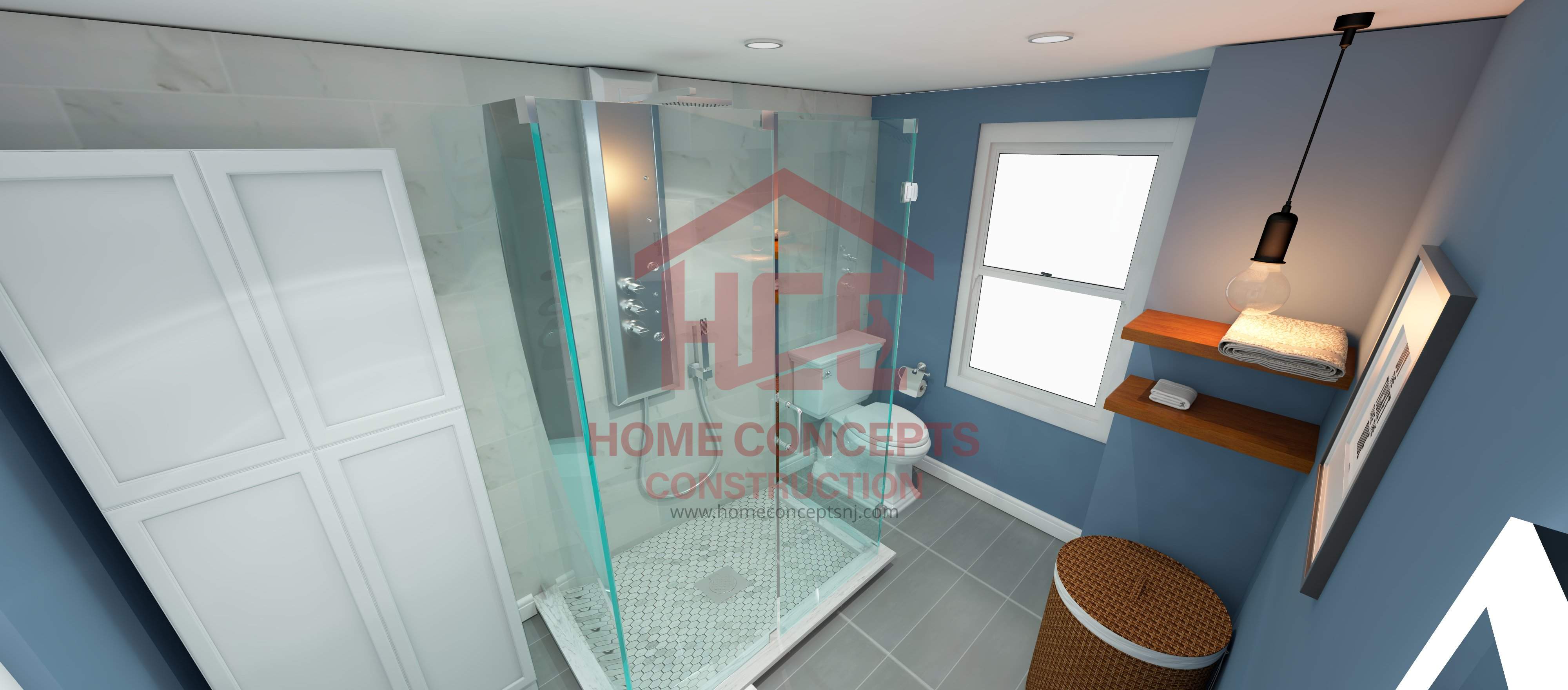 Bathroom Remodel using Tile by Home Concepts Construction