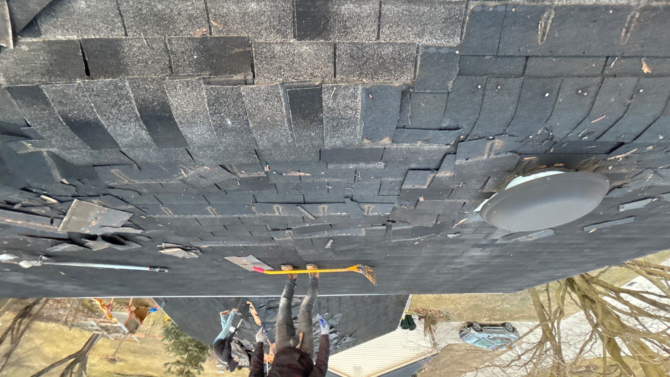 Siding Replacement using Alside Charcoal Smoke and Roof Replacement using Owens Corning Peppercorn by 180 Contractors