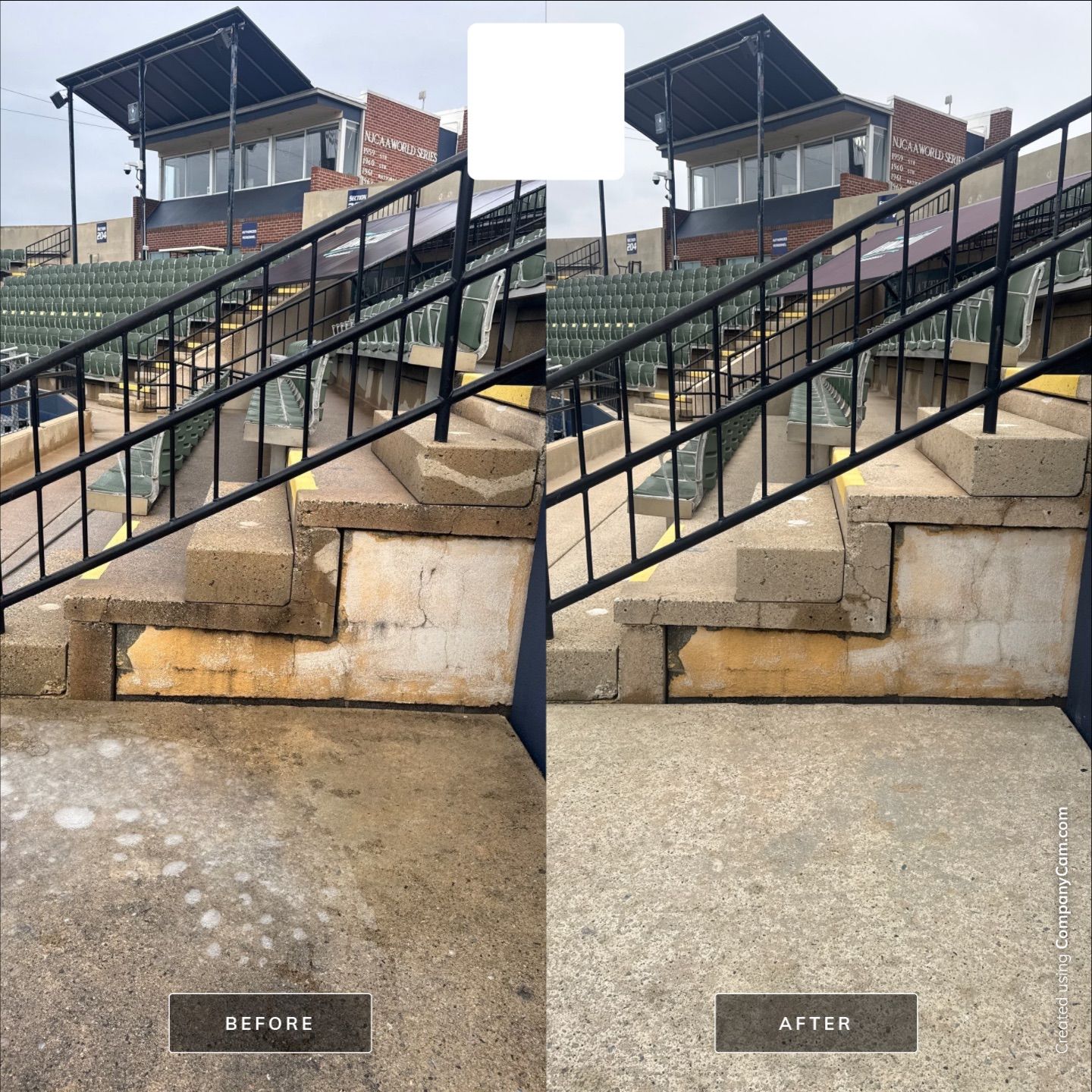 Stadium Cleaning in Wilmington by Shark Power Washing