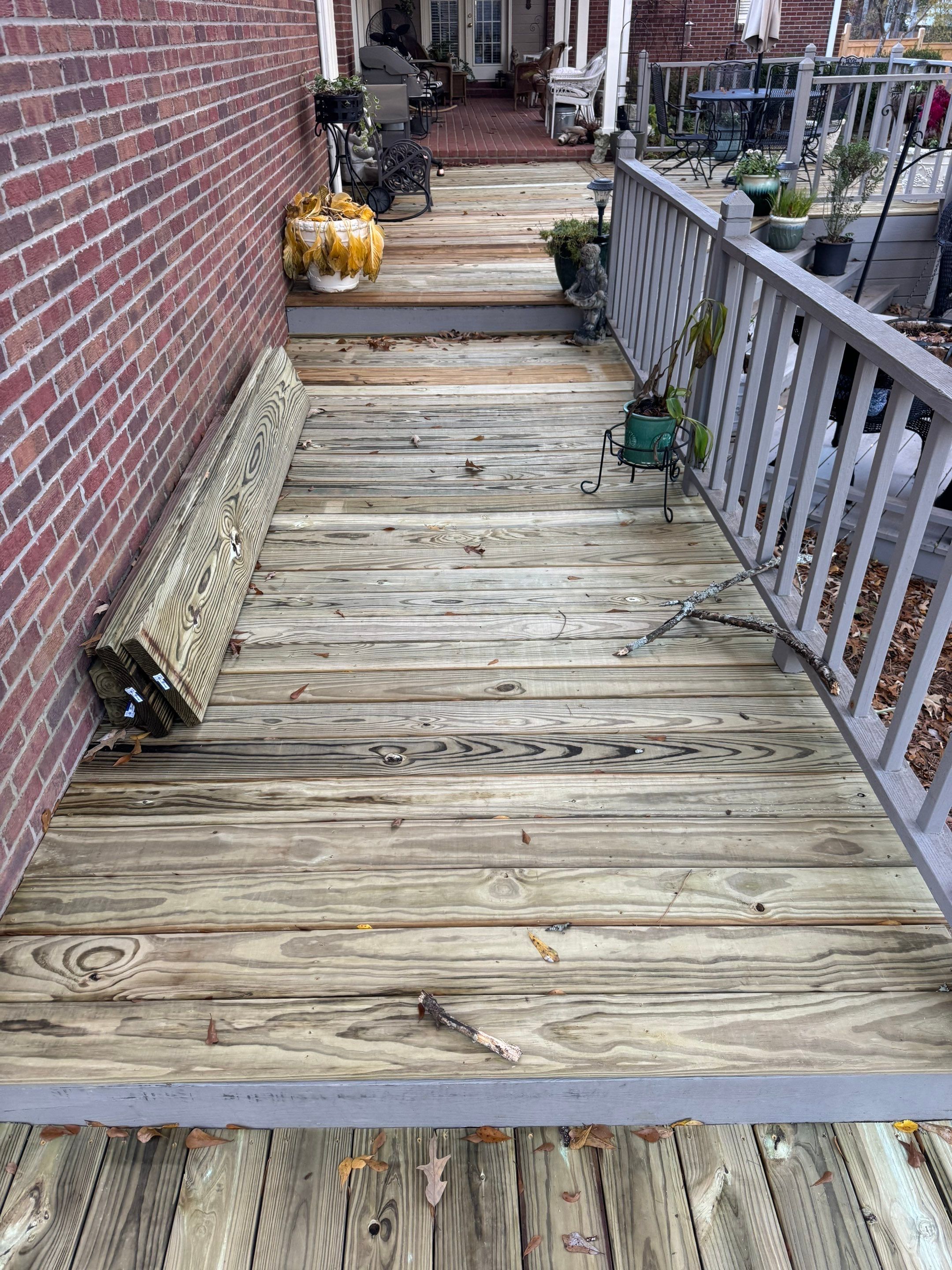 Treated Pine Deck Installation and Repair   by Roberson Construction LLC