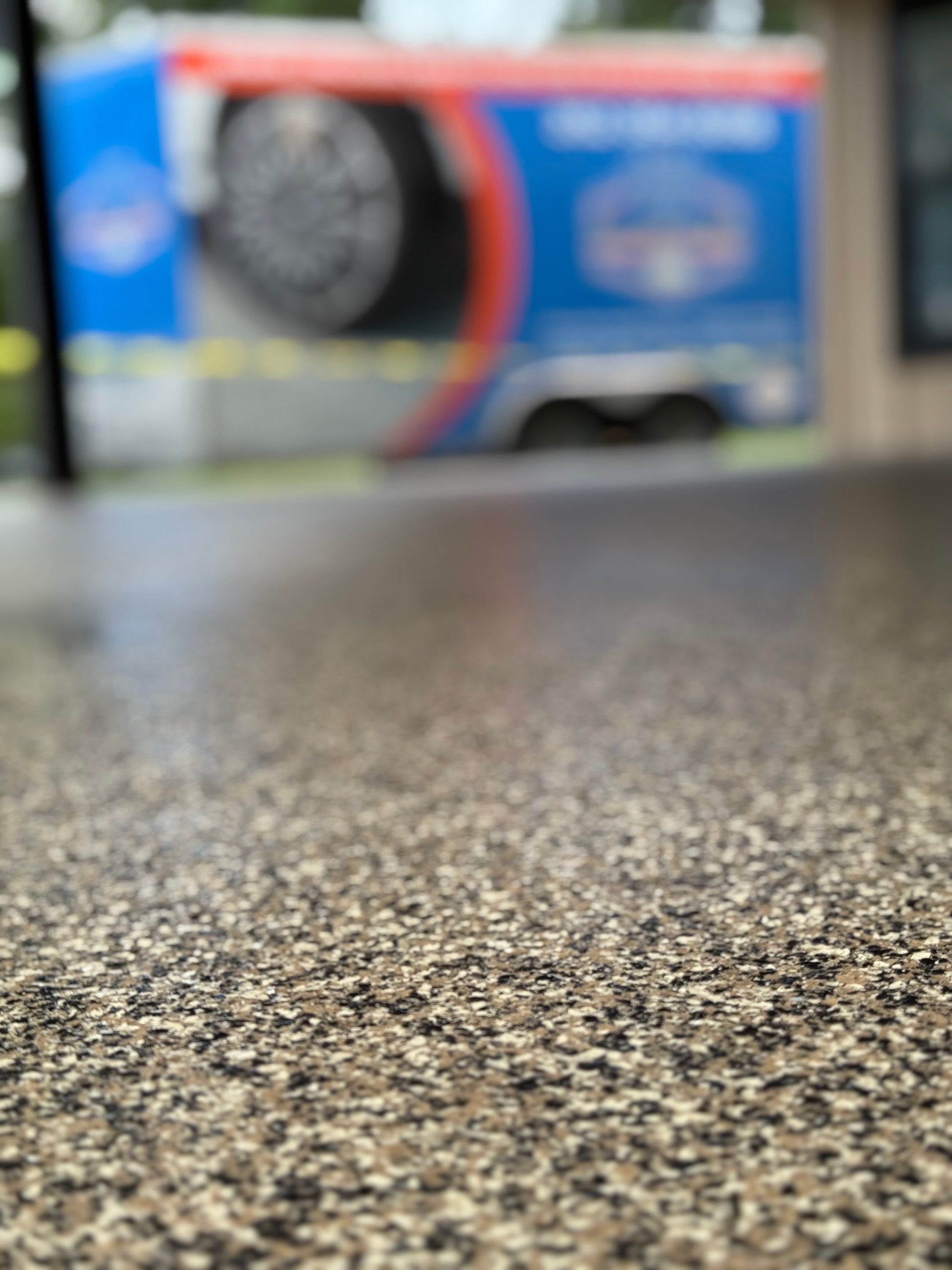 Carport in Hawthorne, FLin Aztec Beige by Cross Creek Concrete Coatings