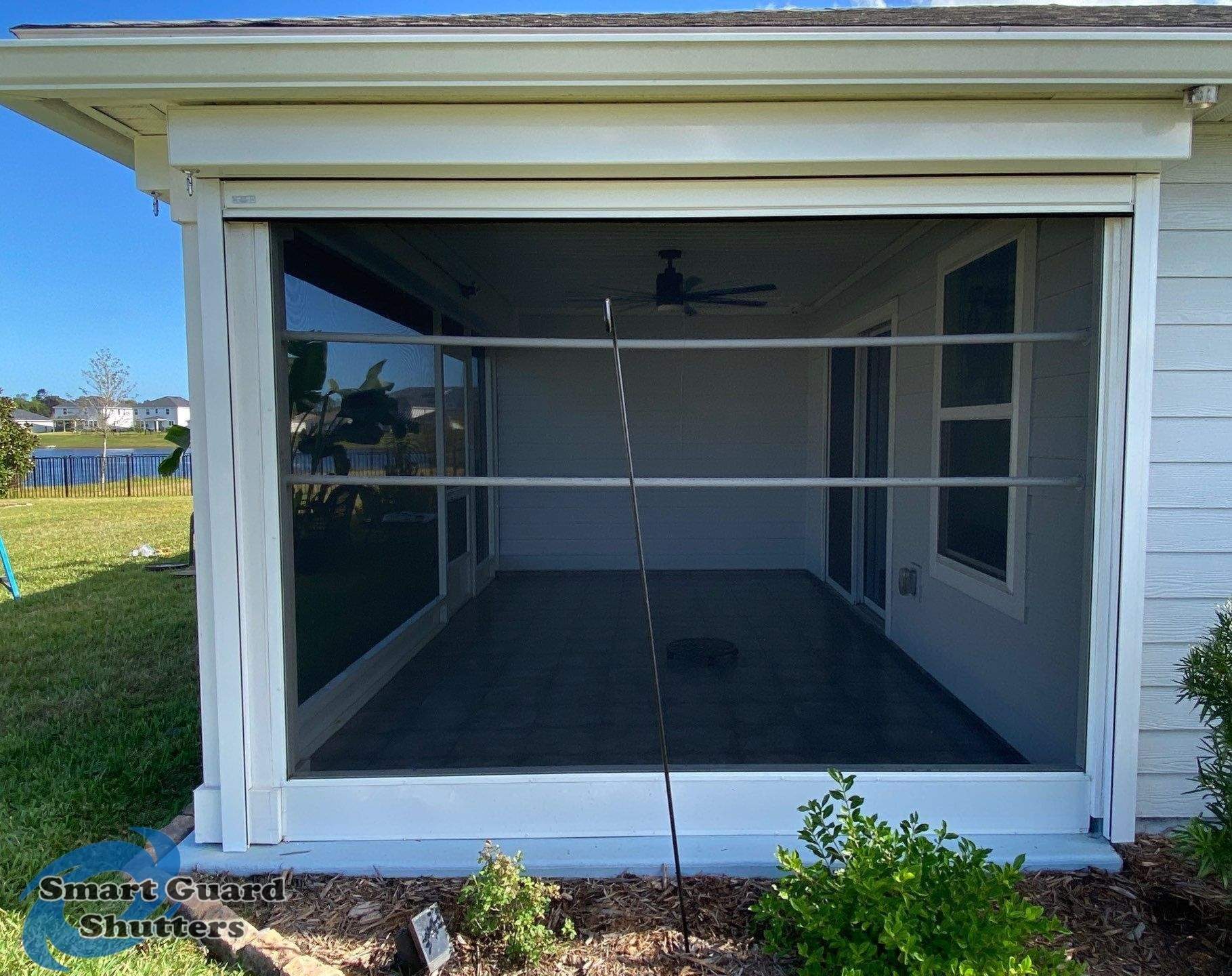 Hurricane Protection in White by Smart Guard Shutters