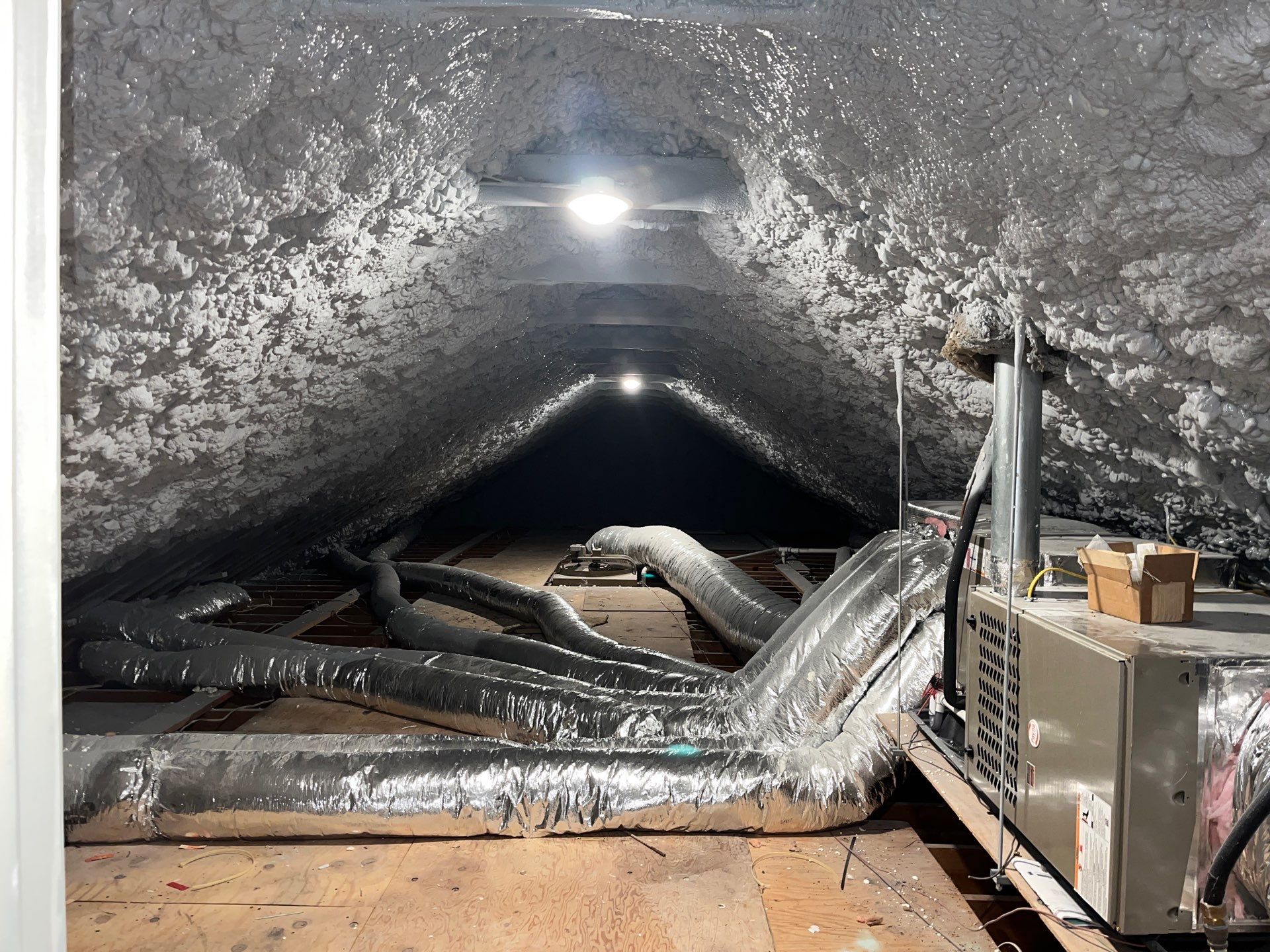 Basement Exterior Walls using Closed Cell Spray Foam by NYS Foam & Energy