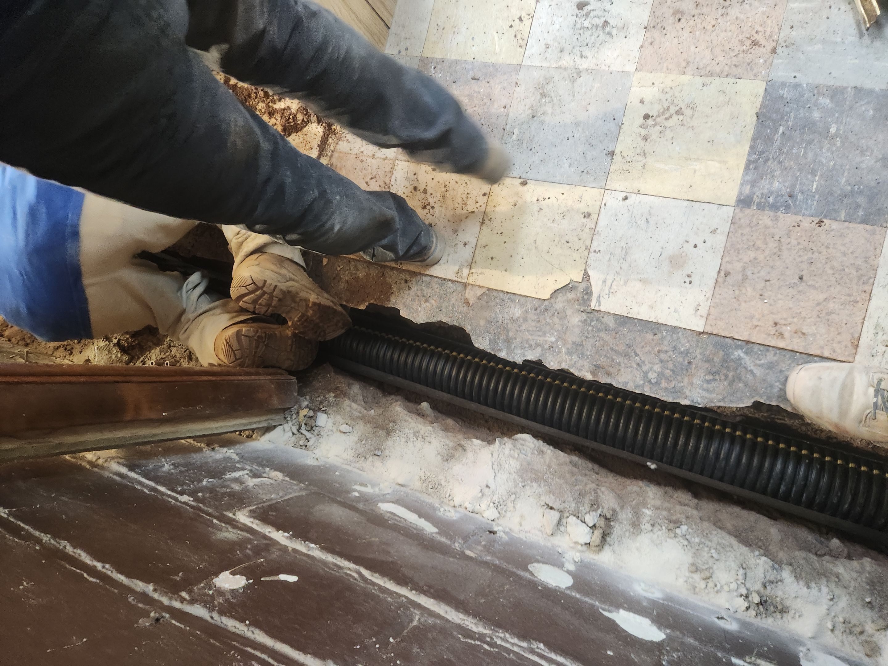 Interior French Drain West Orange NJ by Pure Service Pro, LLC 