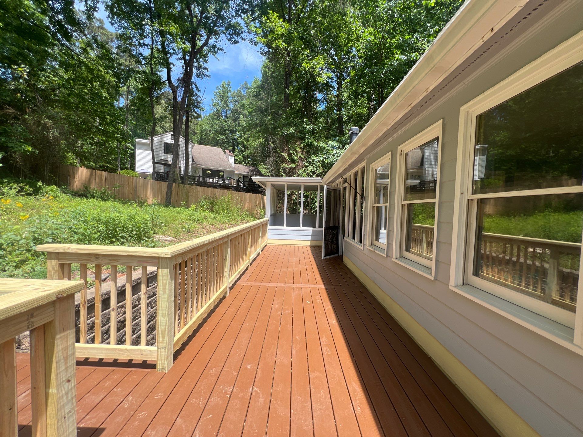 Custom Deck Construction and Exterior Painting Transformation in Kennesaw by Swift Home Renovations