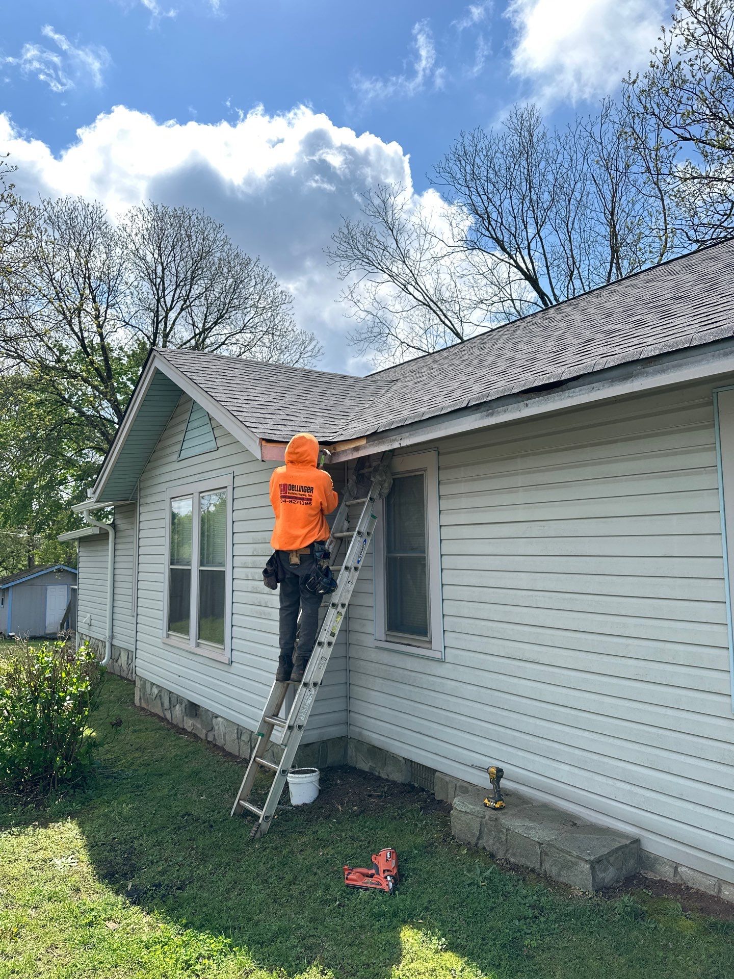 6" Seamless Low Gloss White Gutters and Guards  by Peak 2 Peak Services LLC
