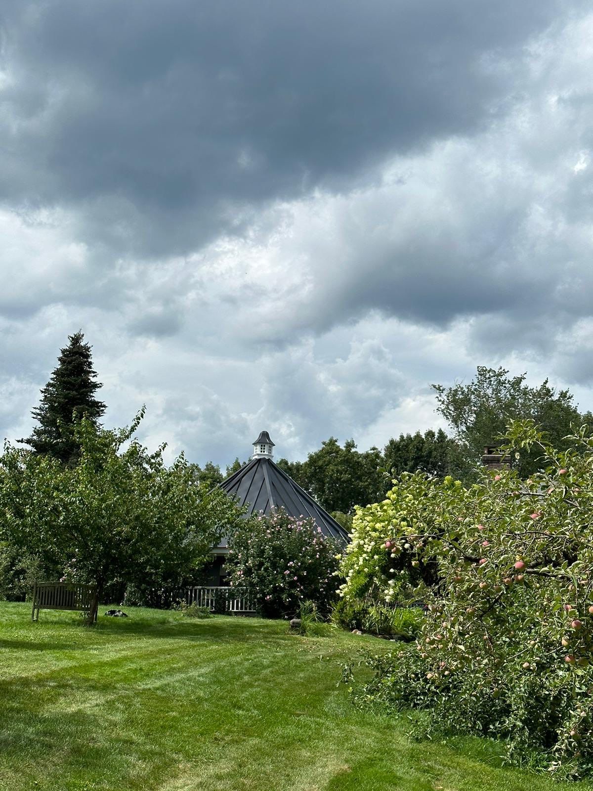 Standing Seam Black Metal Roof- Gazebo by Loyalty Exterior Solutions 