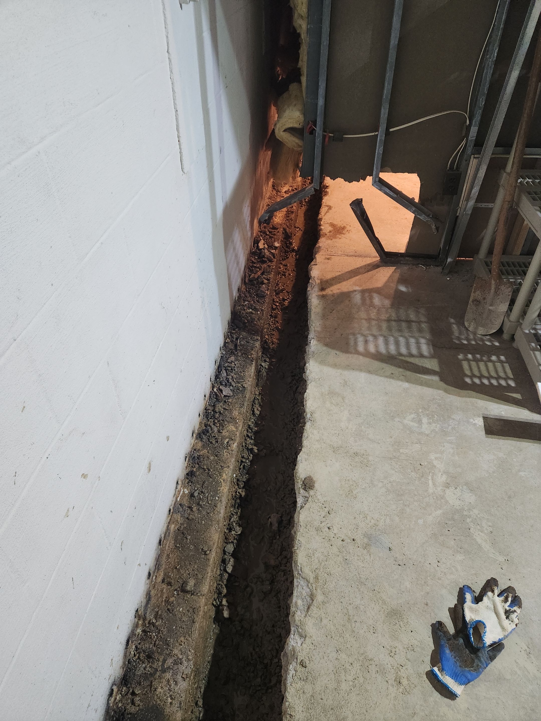 Interior French Drain in Princeton, NJ by Pure Service Pro, LLC 