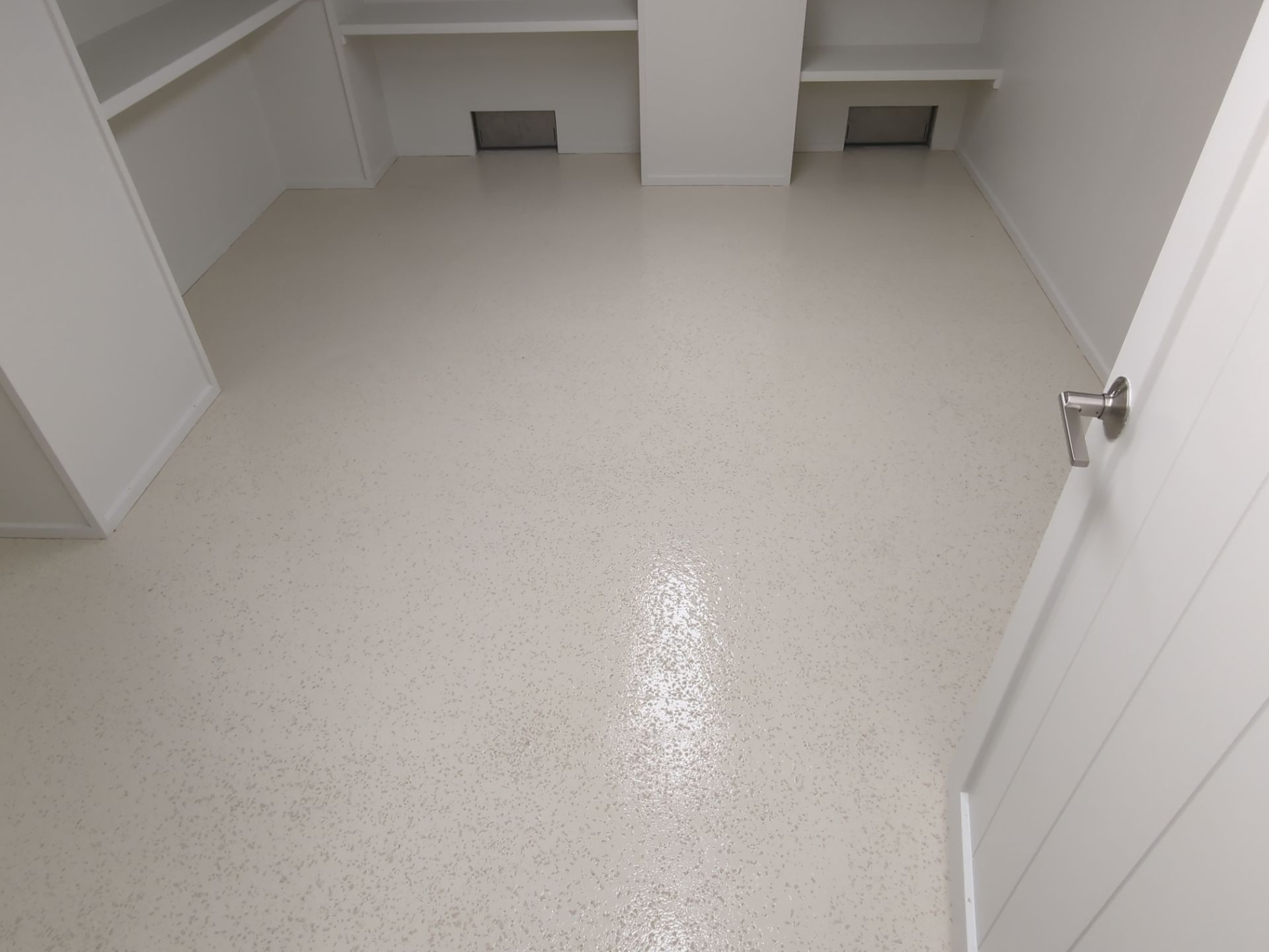 Luxury Home Concrete Floor - Epoxy & Flakes Finish - Stone Harbor, NJ by FreshCoat Works LLC