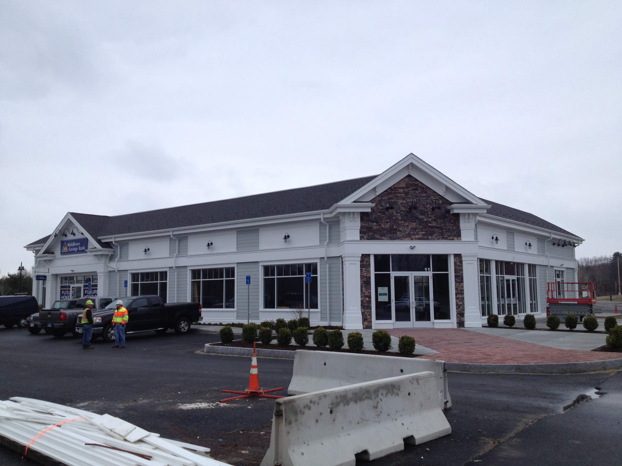 Commercial Gutter System at Wayland Town Center by Gutter Pro Enterprises