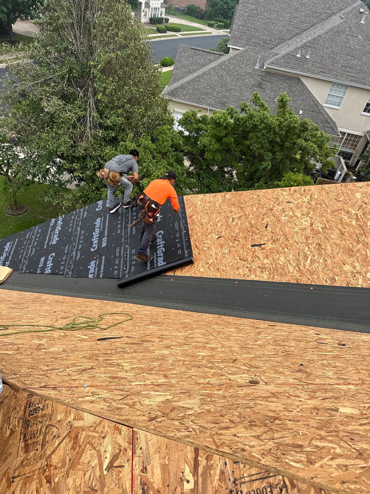 Residential Roofing Installation using Malarkey Vista Shingles Color Heather by DeZign Roofing & Exteriors
