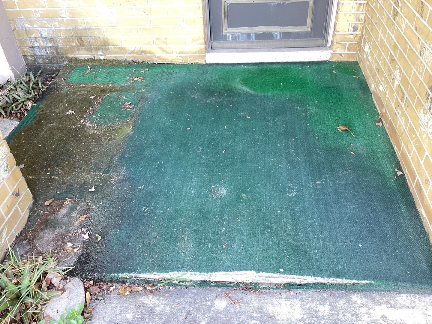 Patio using Cordwood by Amvet concrete coatings llc