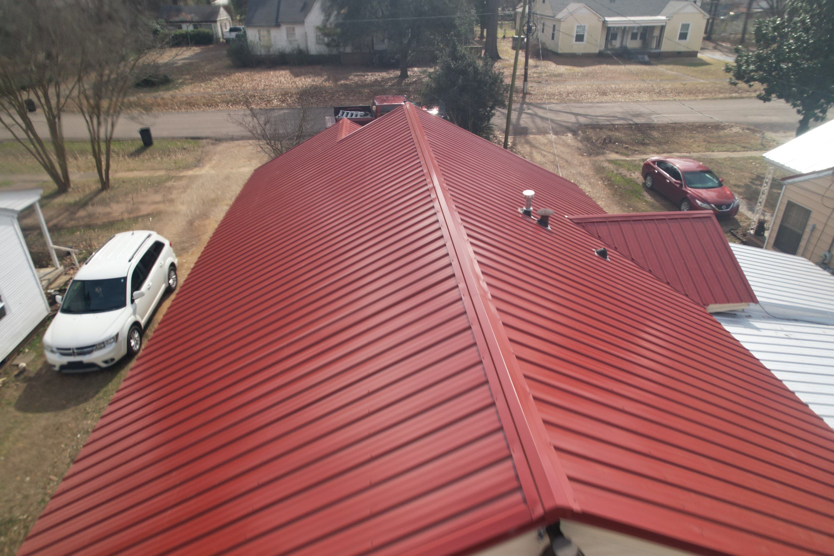 Residential Roofing Installation using 29 gauge metal by Hostetler Roofing