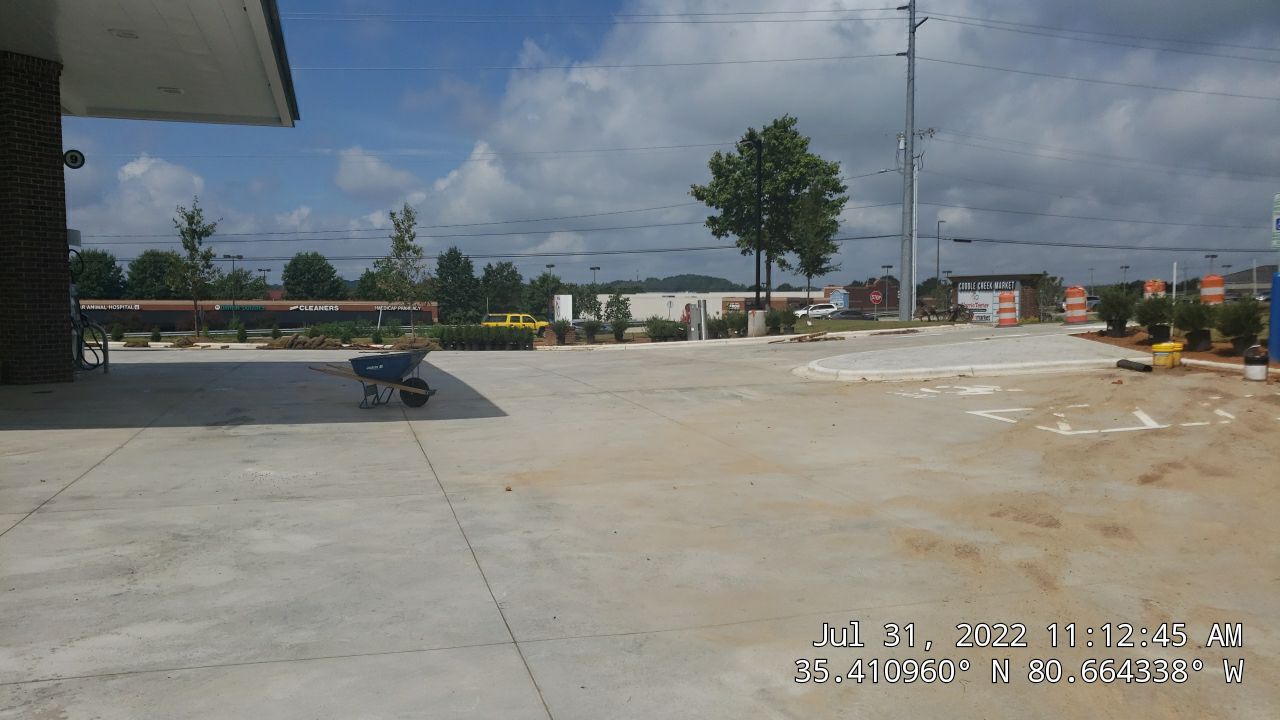 Commercial Landscaping Harris Teeter Fuel Station by Carolina-Metro Landscape, Inc