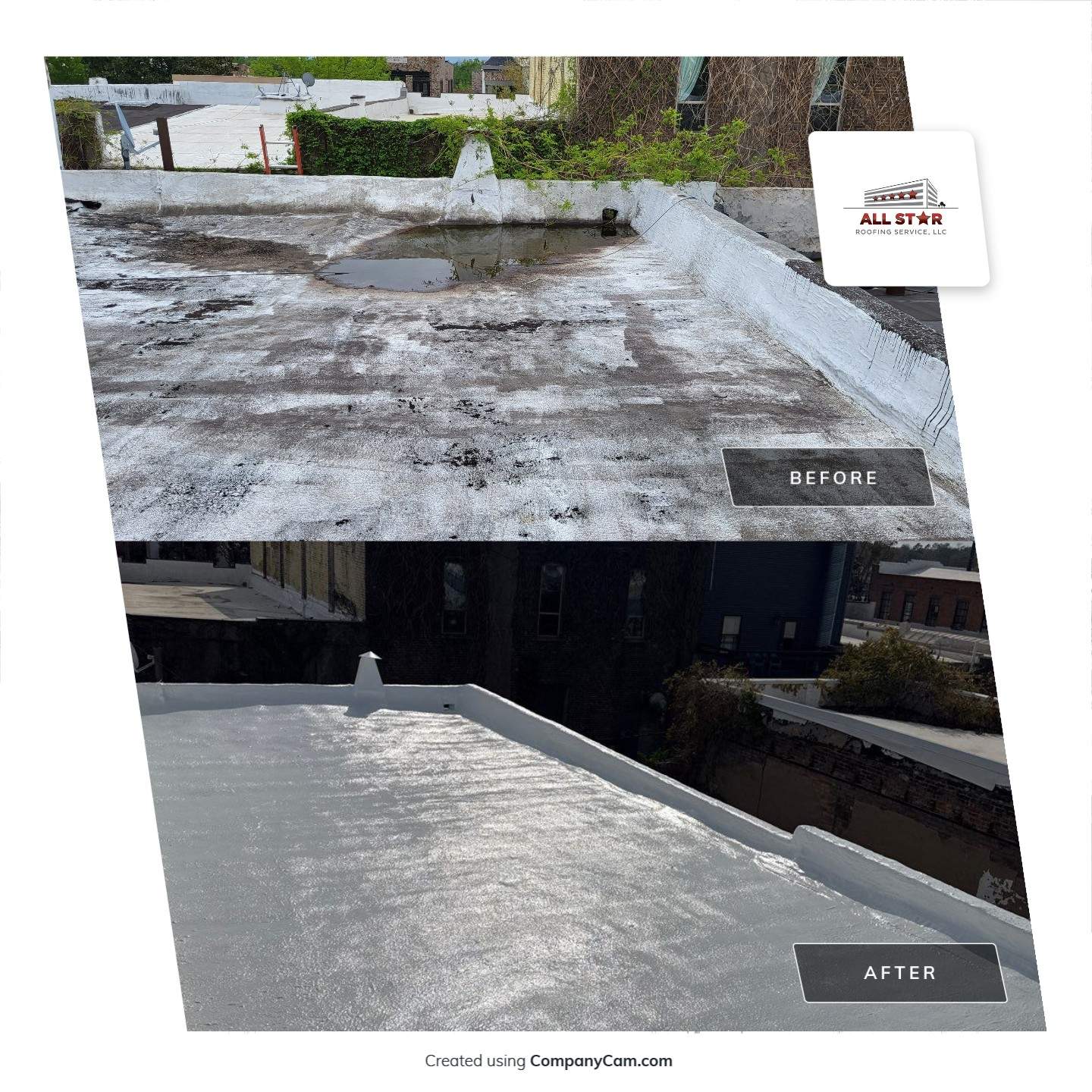 Heath Hyde, P.C. – Commercial Foam Roof Restoration in Sulphur Springs, TX by All Star Roofing LLC