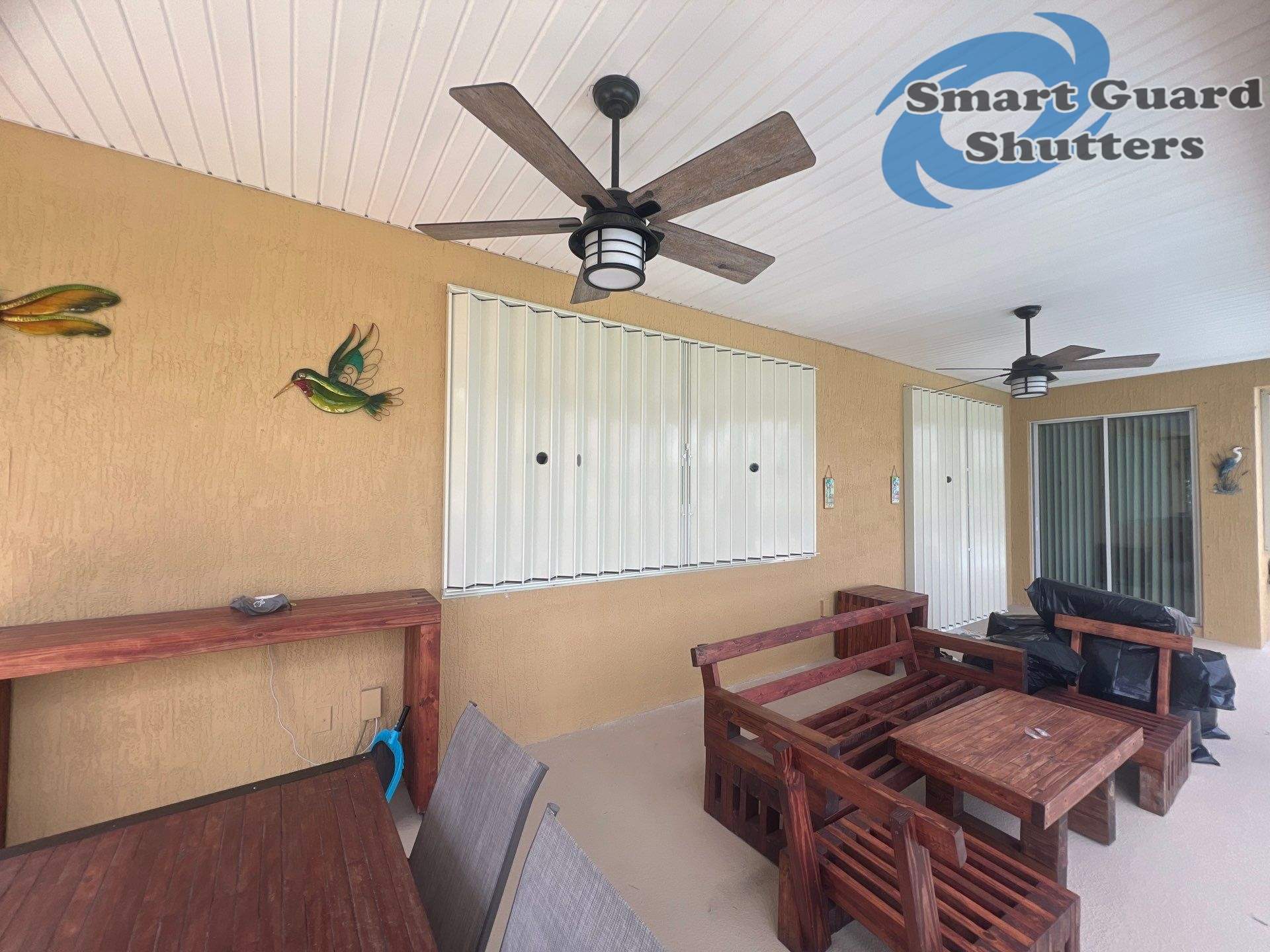 Hurricane Protection in Ivory by Smart Guard Shutters