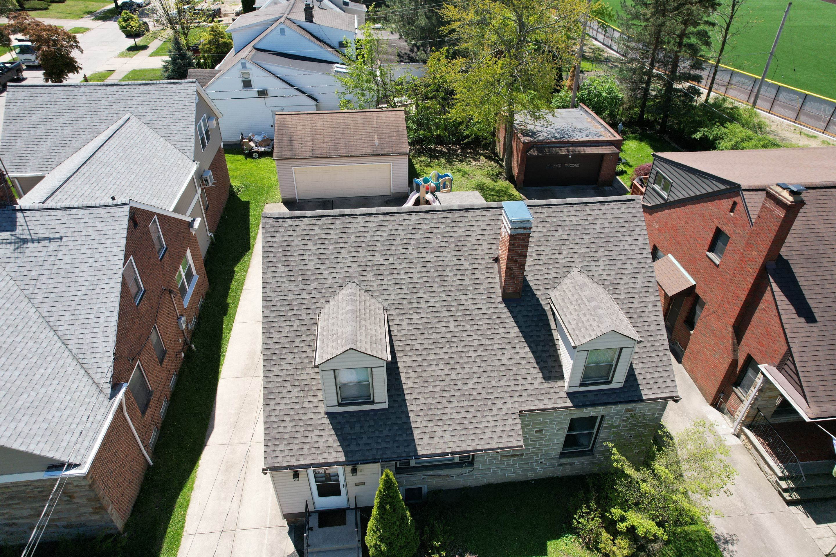 Residential Roof Replacement using GAF Timberline HDZ Weathered Wood by Atlas Roofing & Restoration