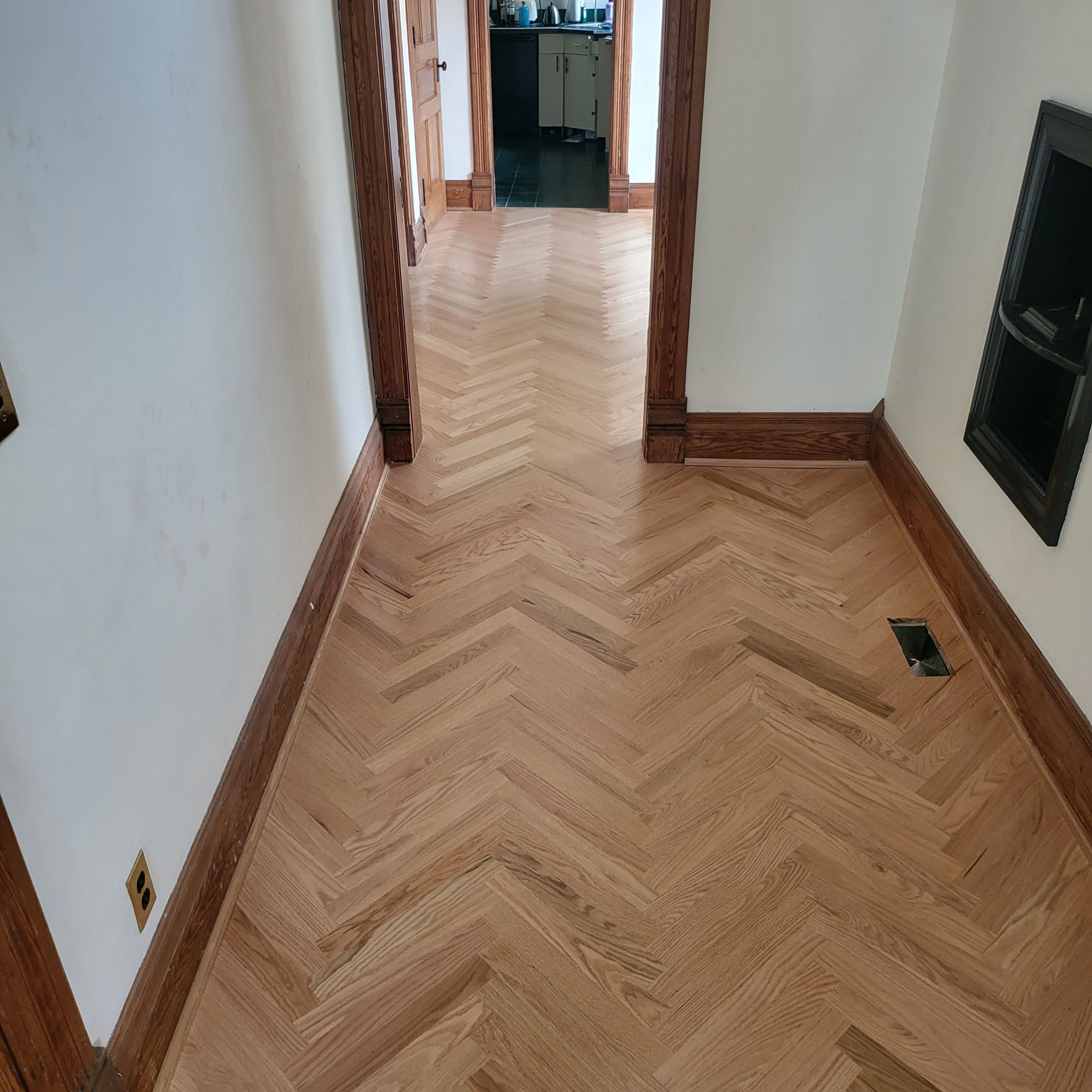 Historical herringbone by Ann Arbor Hardwoods 