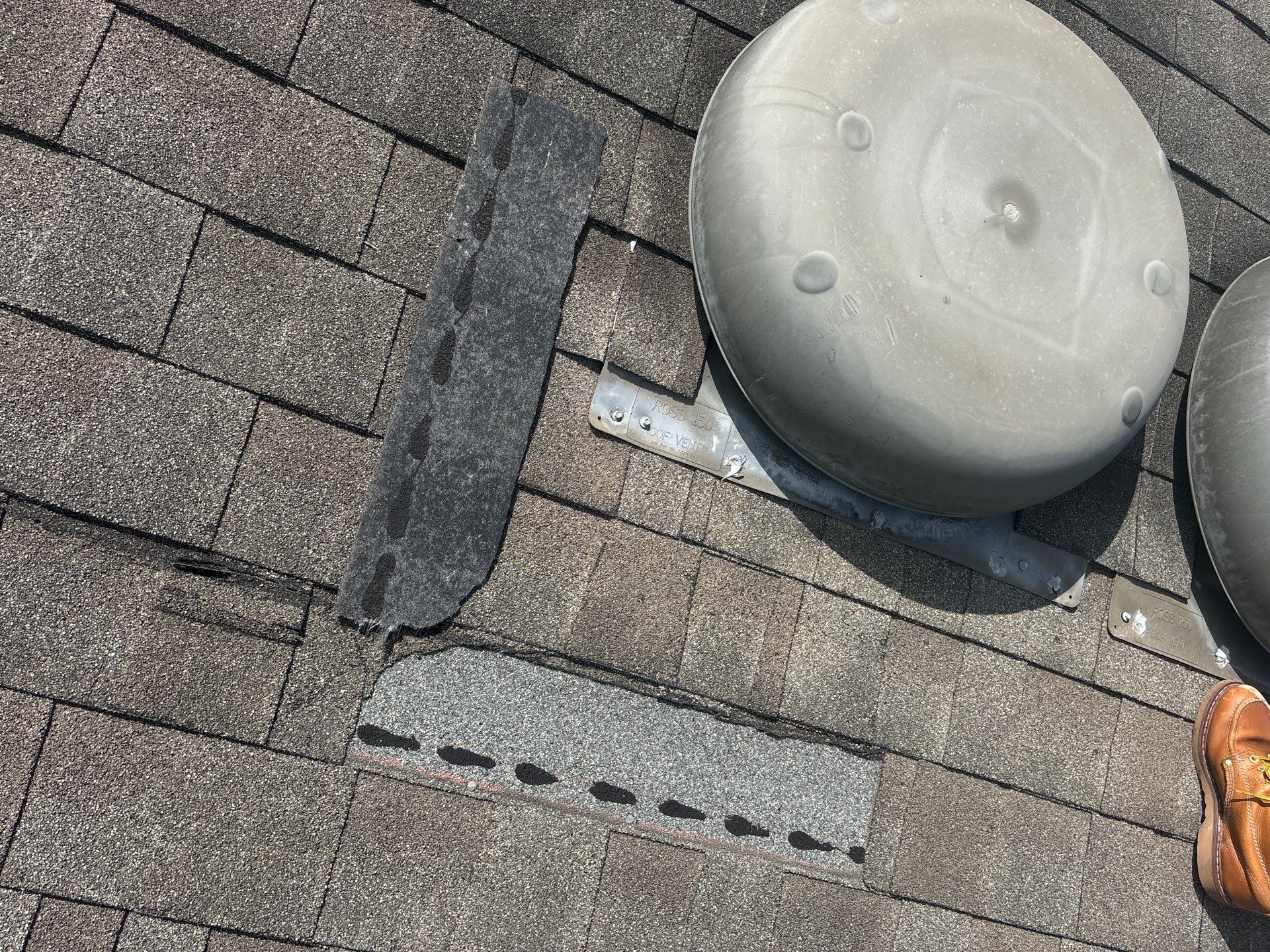 Hail Damage using Owen's Corning Duration (Lifetime) Shingles by Roof Repair Company