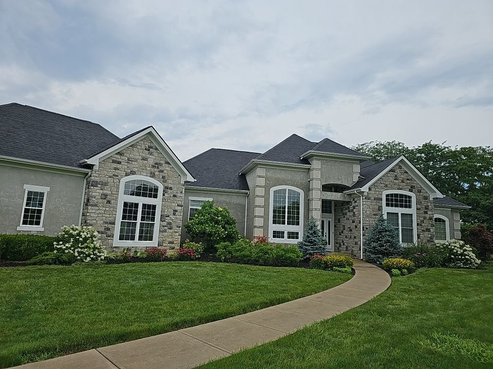 Residential Roofing Installation using Atlas Pinnacle Black Shingles by 614 Exteriors