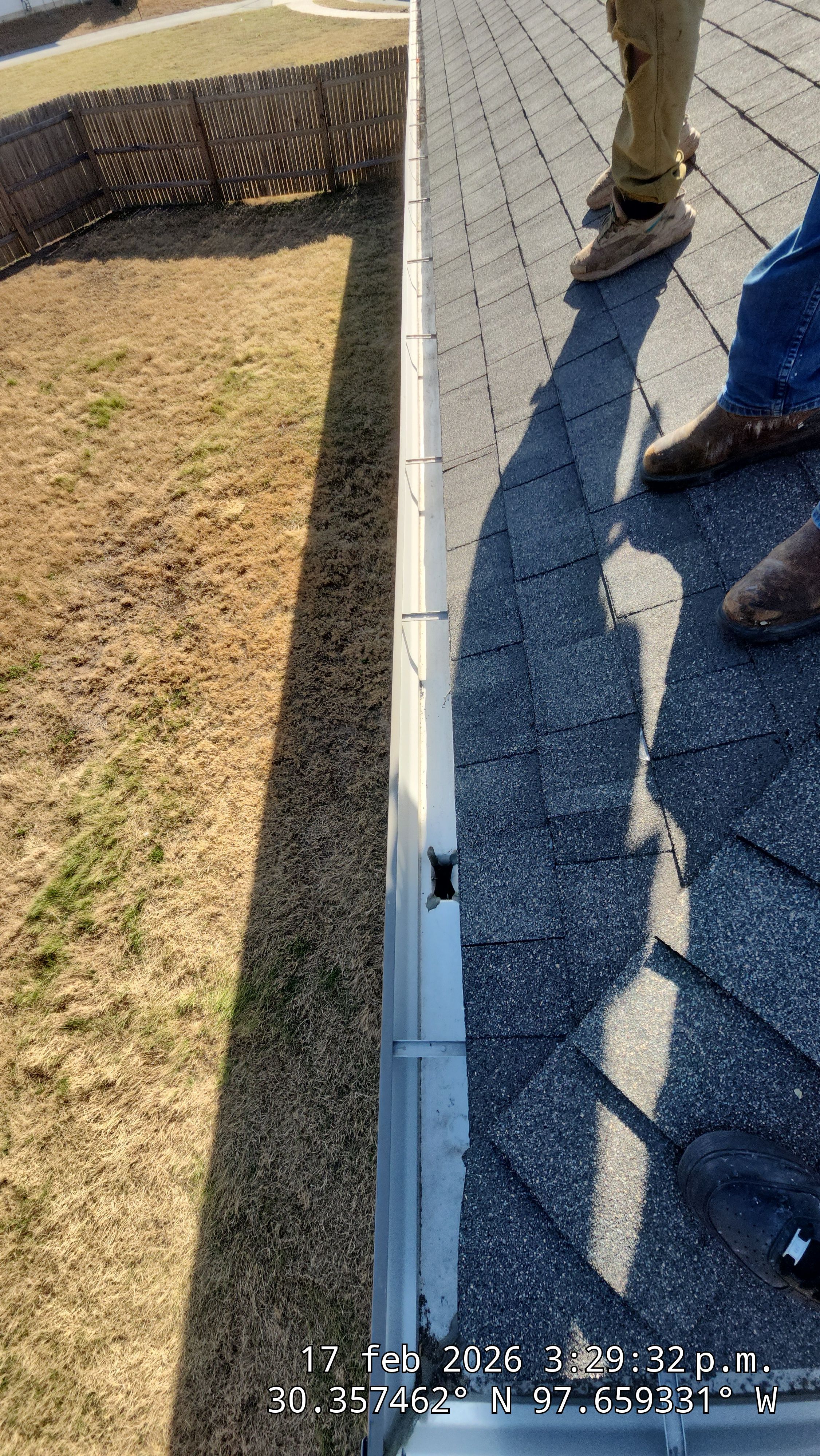 Full Asphalt Shingle Roof Replacement and Fence Restoration in Austin by Caliber Restoration LLC