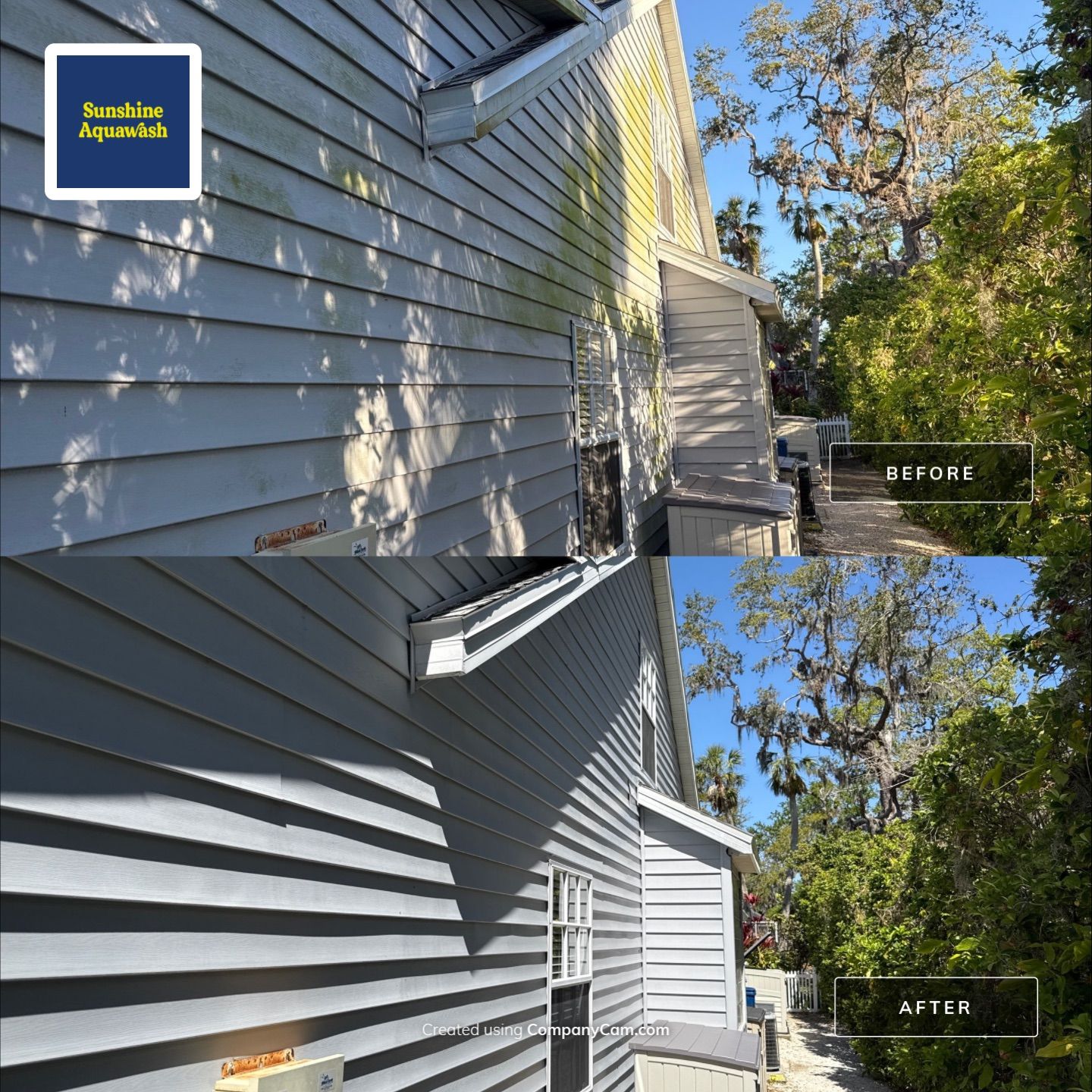 🏡 From Green to Clean! 🌊 Epic House & Pool Cage Cleaning on the Manatee River | Ellenton, FL 💦 by Sunshine AquaWash