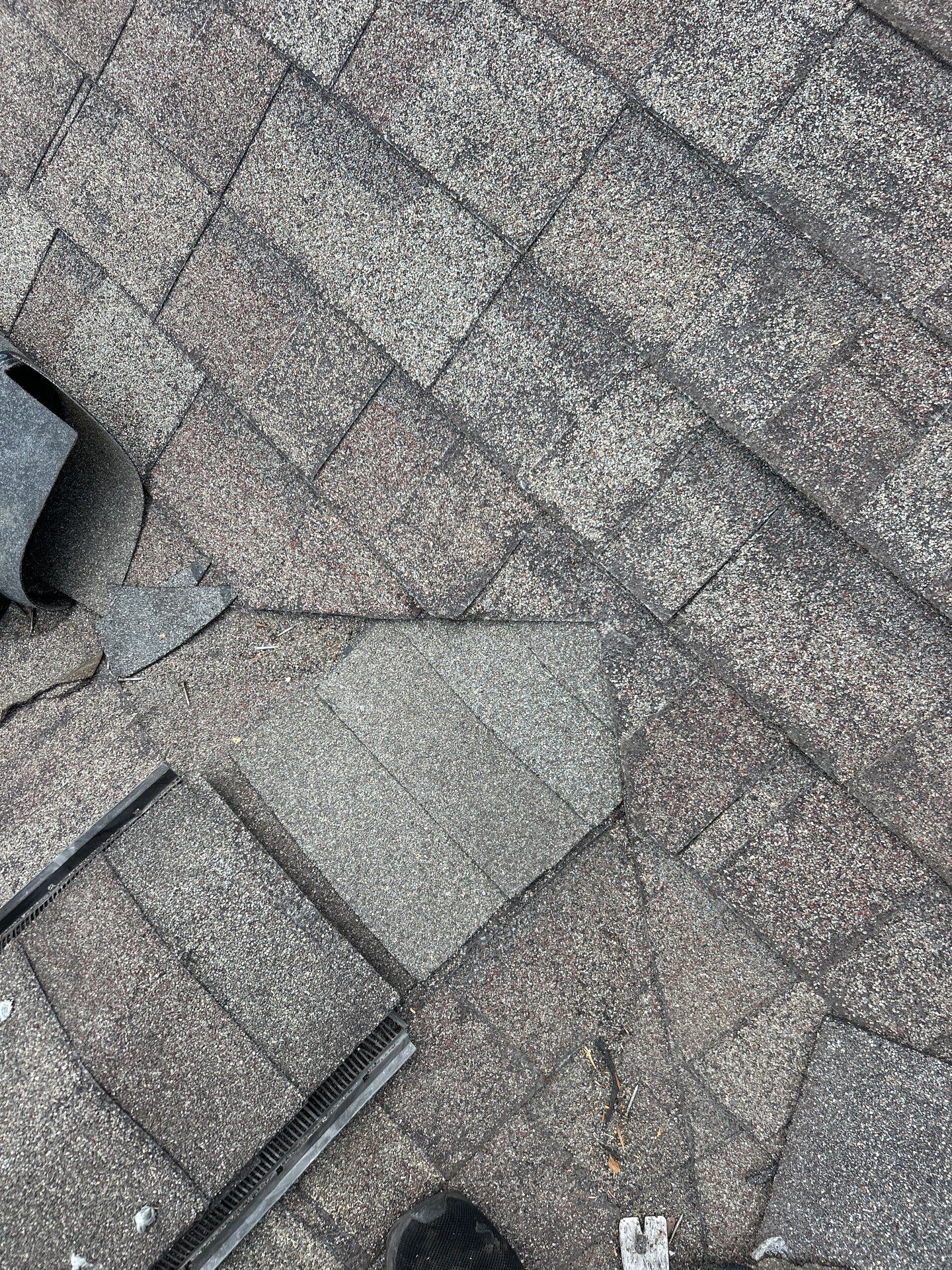 Hail Damage using Owen's Corning Duration (Lifetime) Shingles by Roof Repair Company