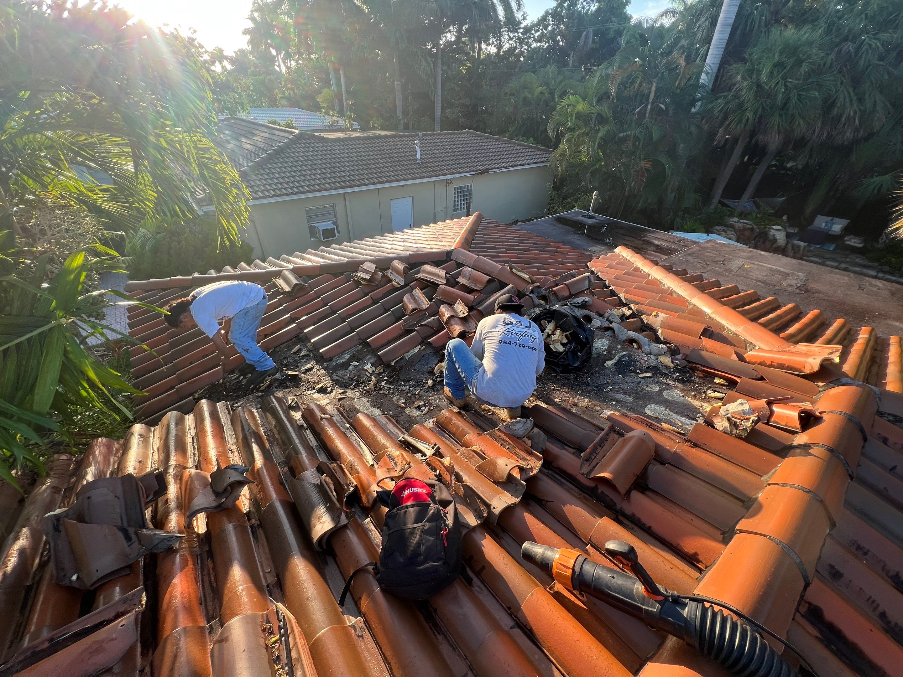 Jefferson St., Hollywood, FL by G&J Roofing 