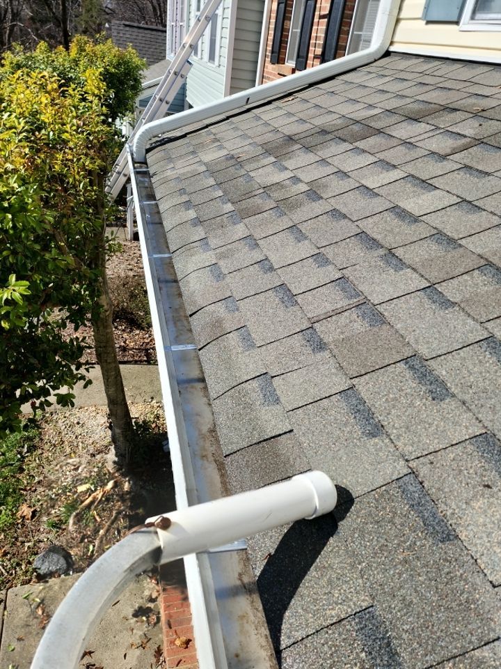 Gutter Cleaning using water by Power Wash Masters LLC
