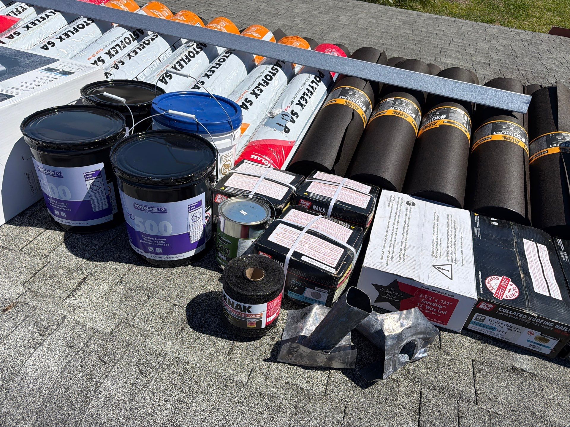 Residential Roofing Installation using 1" Nail strip metal roof by BLUES BROTHERS ROOFING