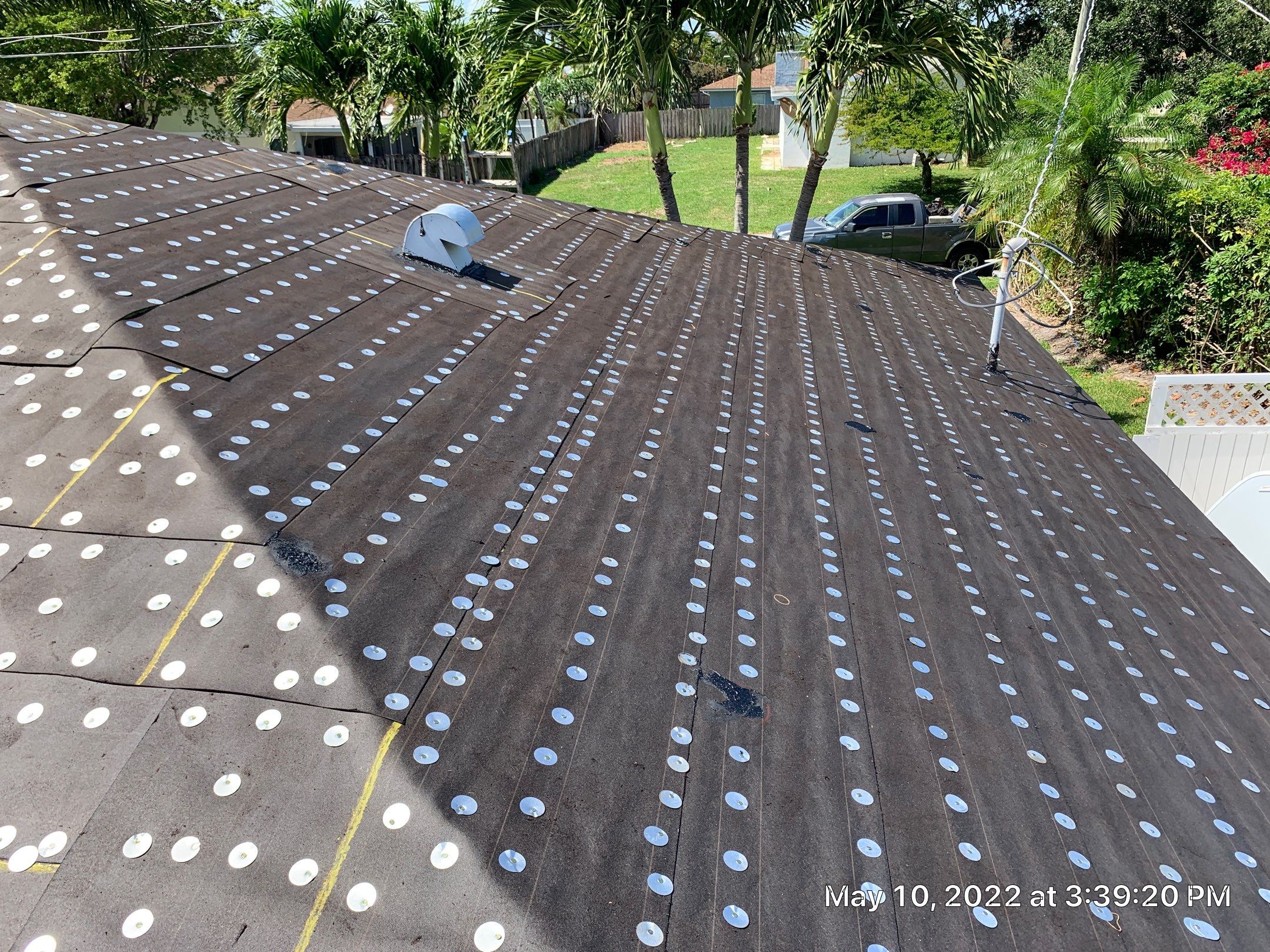 Residential Roofing Installation using 1" Nail strip metal roof by BLUES BROTHERS ROOFING