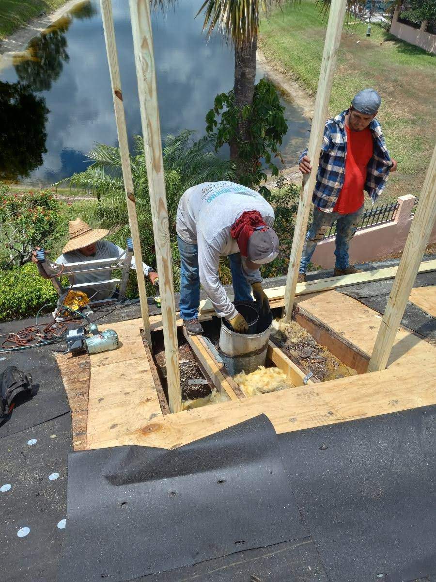 Complete Chimney Rebuild + Tile & Flat Re-Roof  by Morton Roofing, Inc.