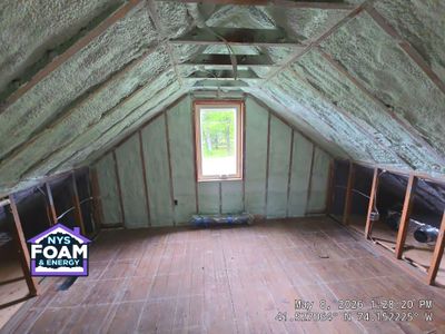 Attic Insulation using Closed Cell Spray Foam