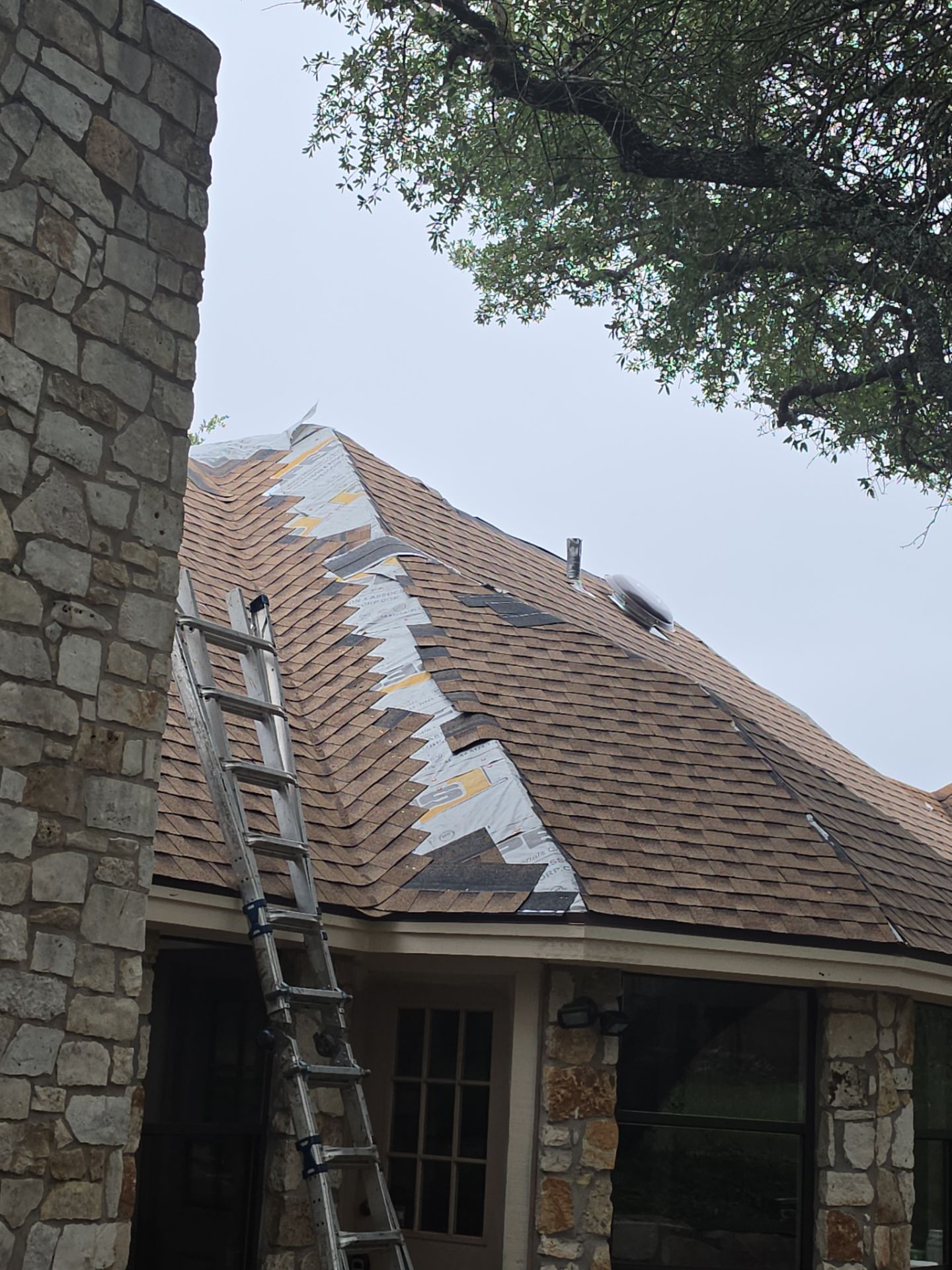 Lots of roof in Anderson Mill, TX by REPS Austin Area Roofer