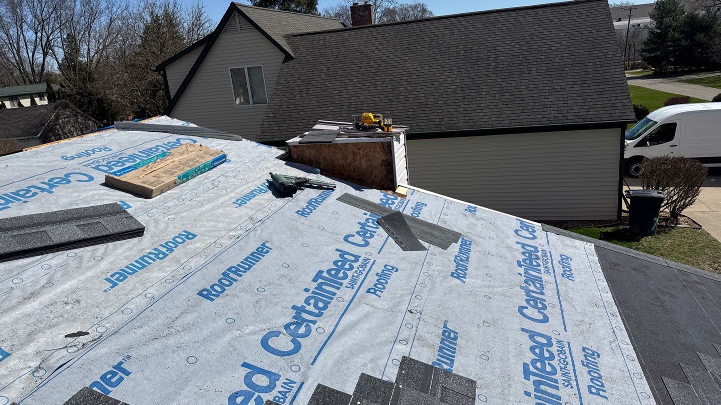 Roof Replacement using CertainTeed Landmark Pewter by 180 Contractors