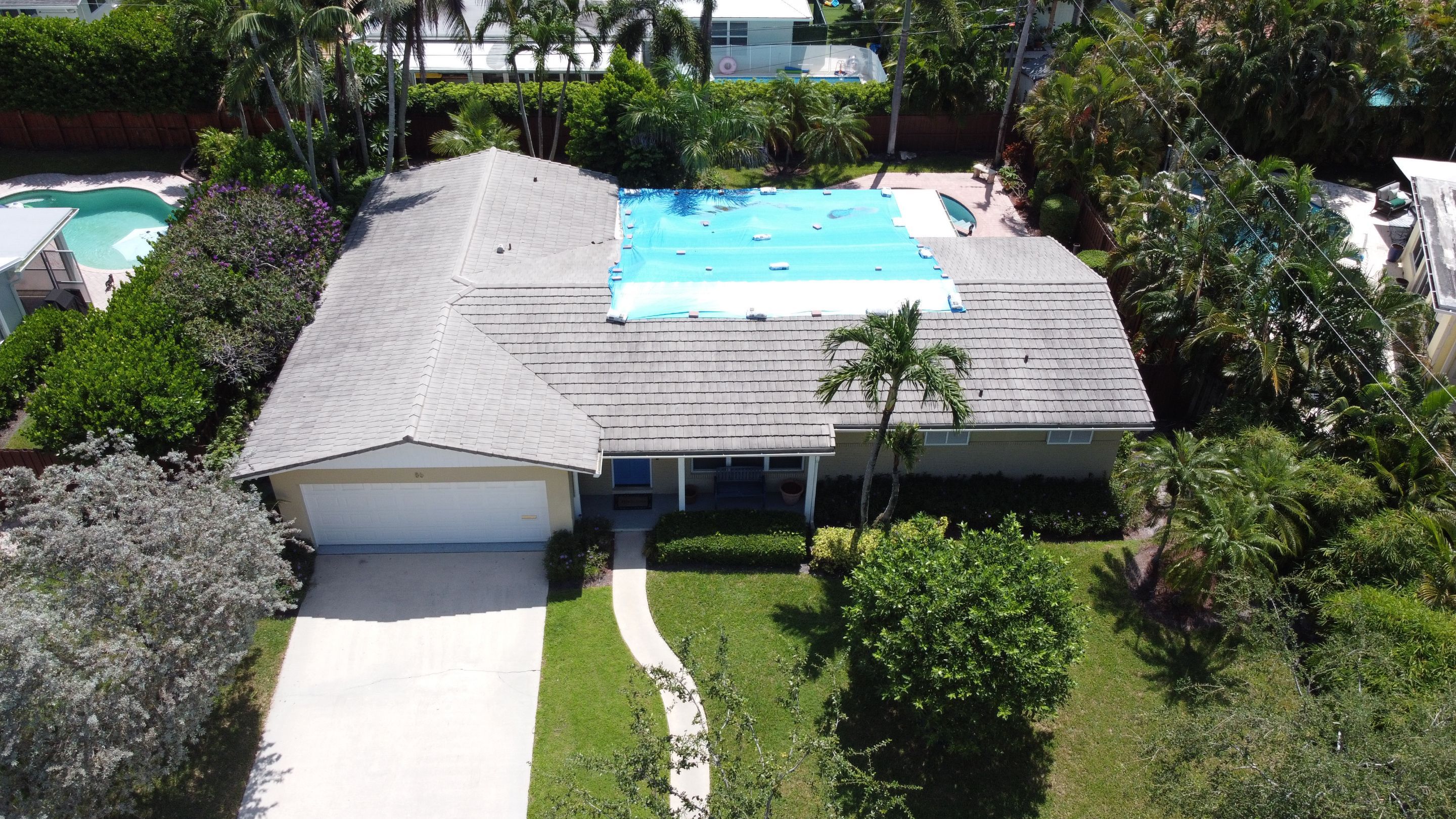 Residential Roofing Installation using 1" Nail strip metal roof by BLUES BROTHERS ROOFING