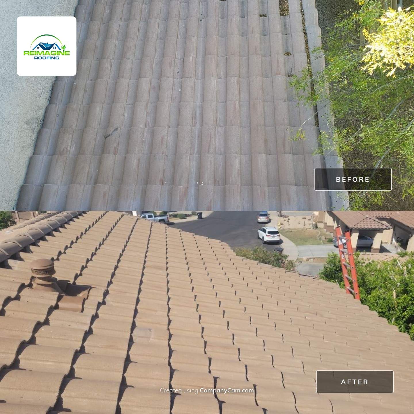 Sandstone Beige Concrete Tile by Reimagine Roofing