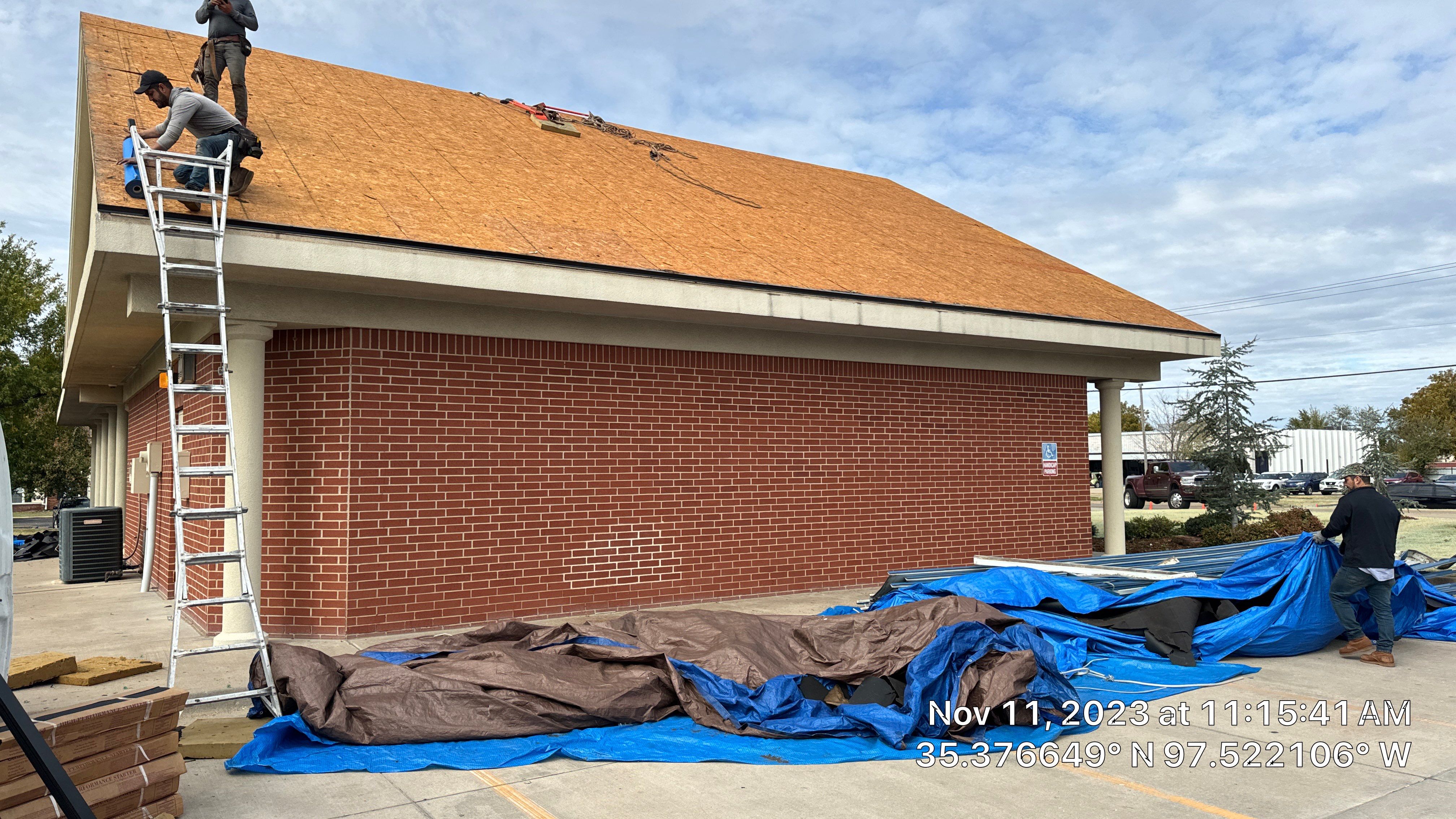 Commercial Roofing Installation using Certainteed Belmont IR by Castillo Roofing