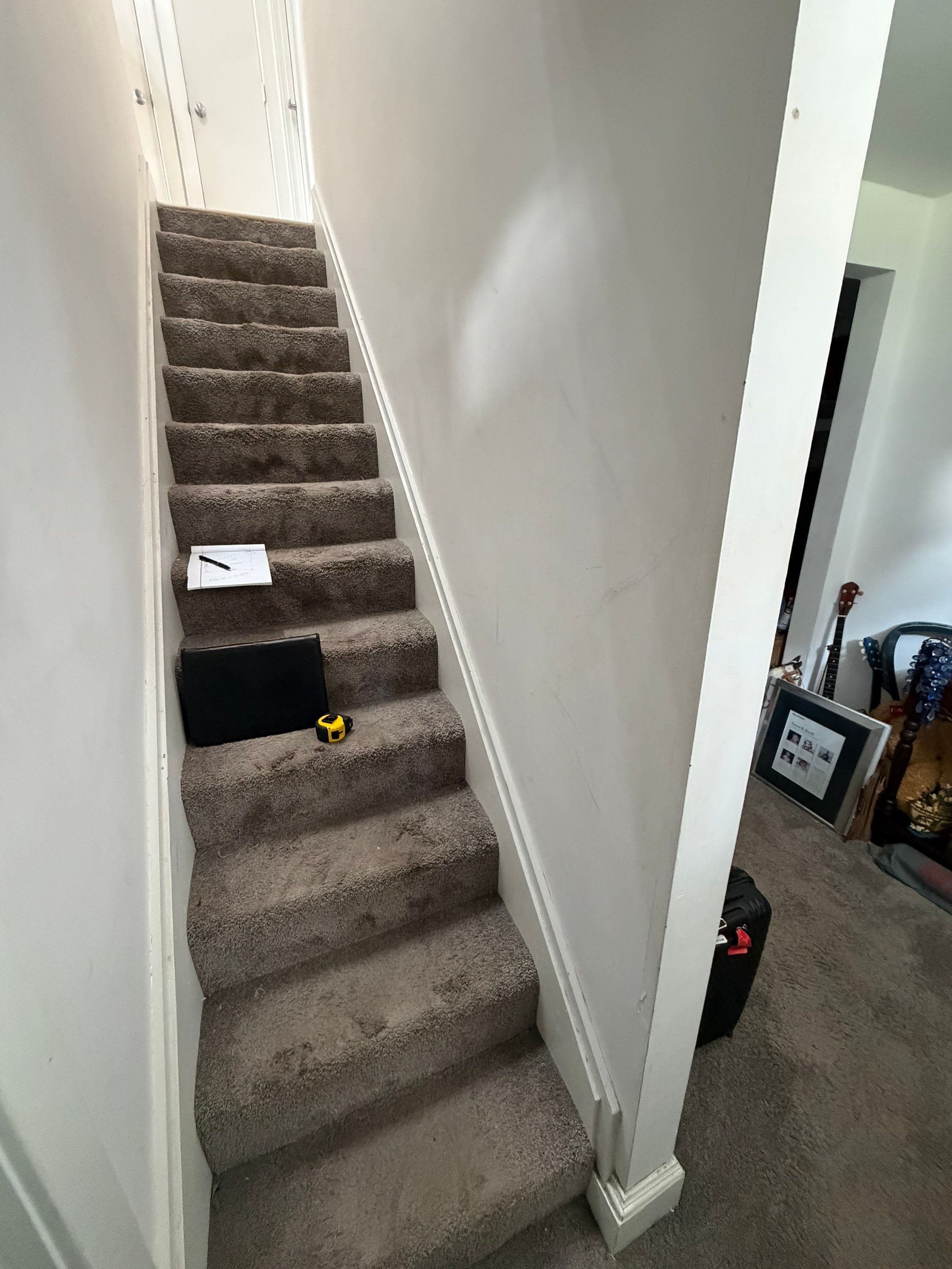 Two Black Metal Handrail Installation Across Multi-Level Washington Staircases by Capitol Iron Works