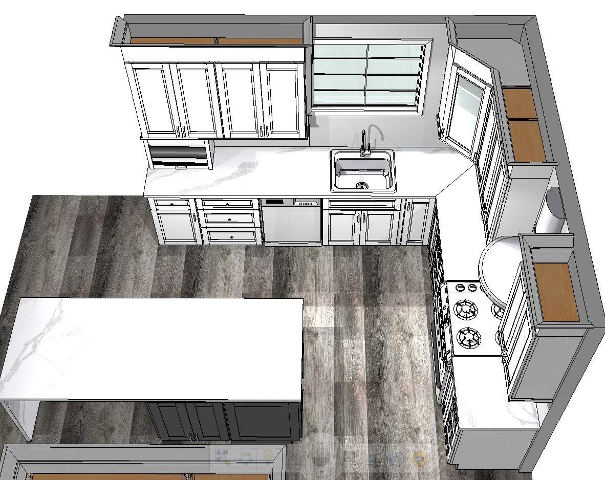 Kitchen Remodel using Cabinets by Home Concepts Construction